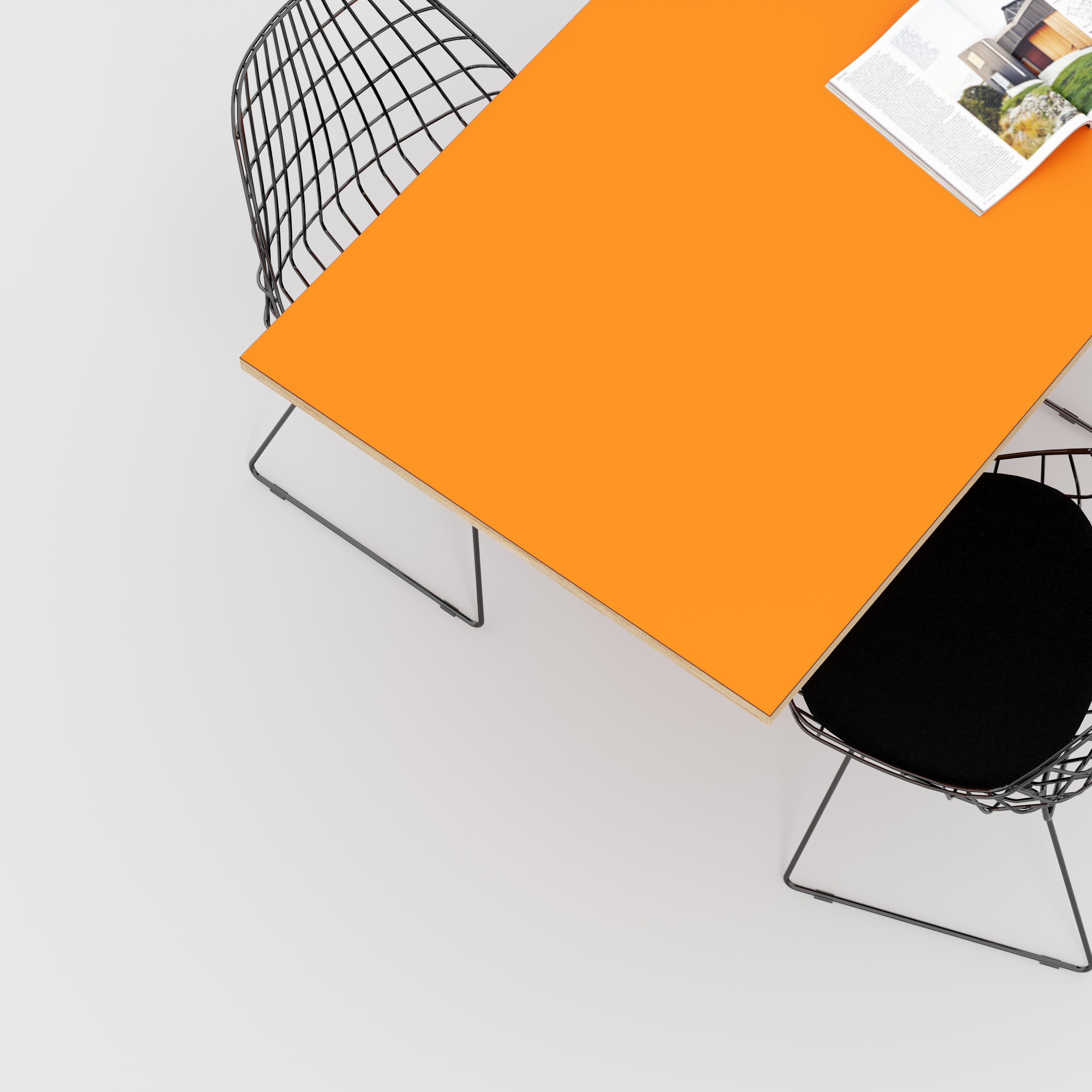 Plywood Tabletop - Formica Levante Orange - 1600(w) x 800(d)
