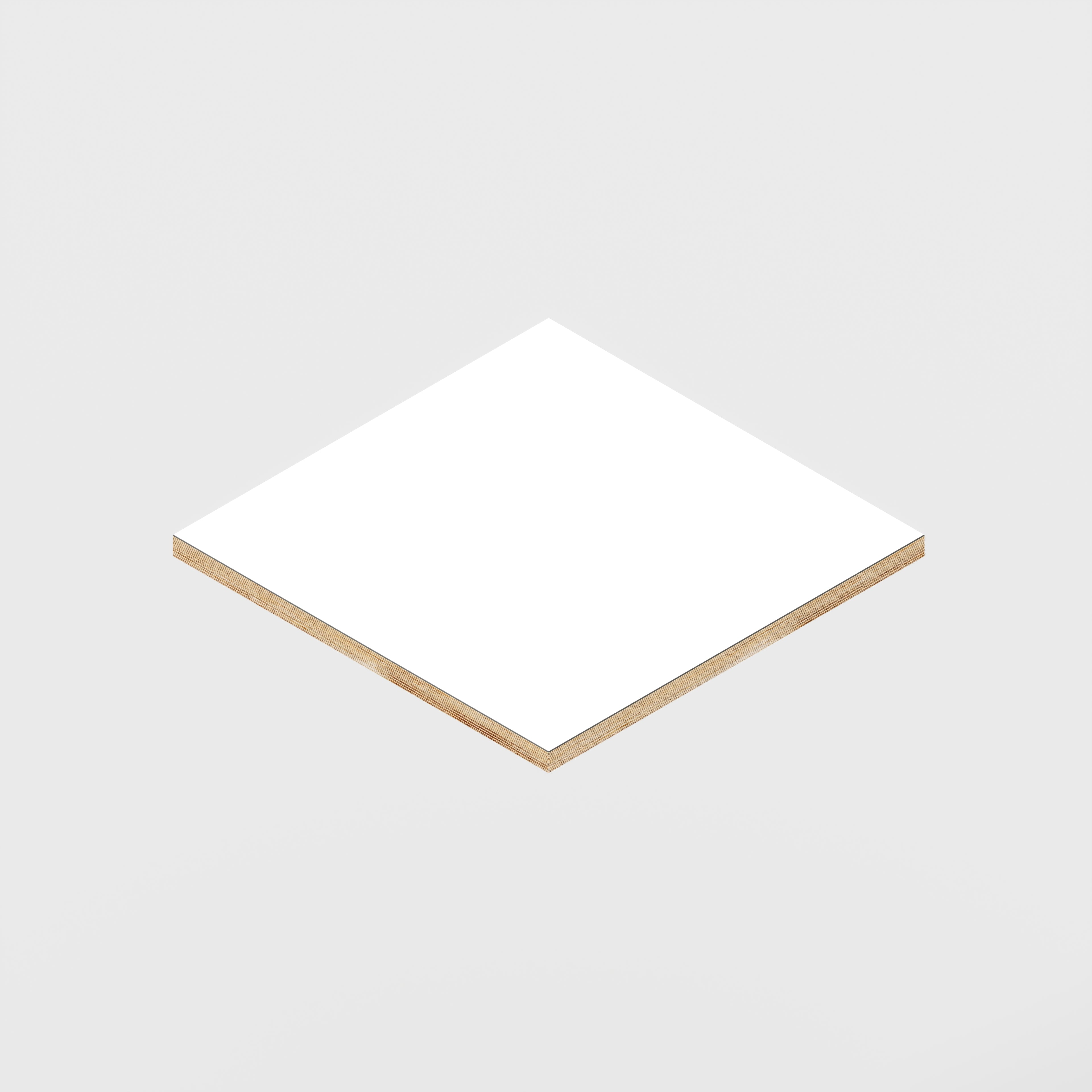 Plywood Tabletop - Fenix Bianco Male - 500(w) x 500(d) - 24mm