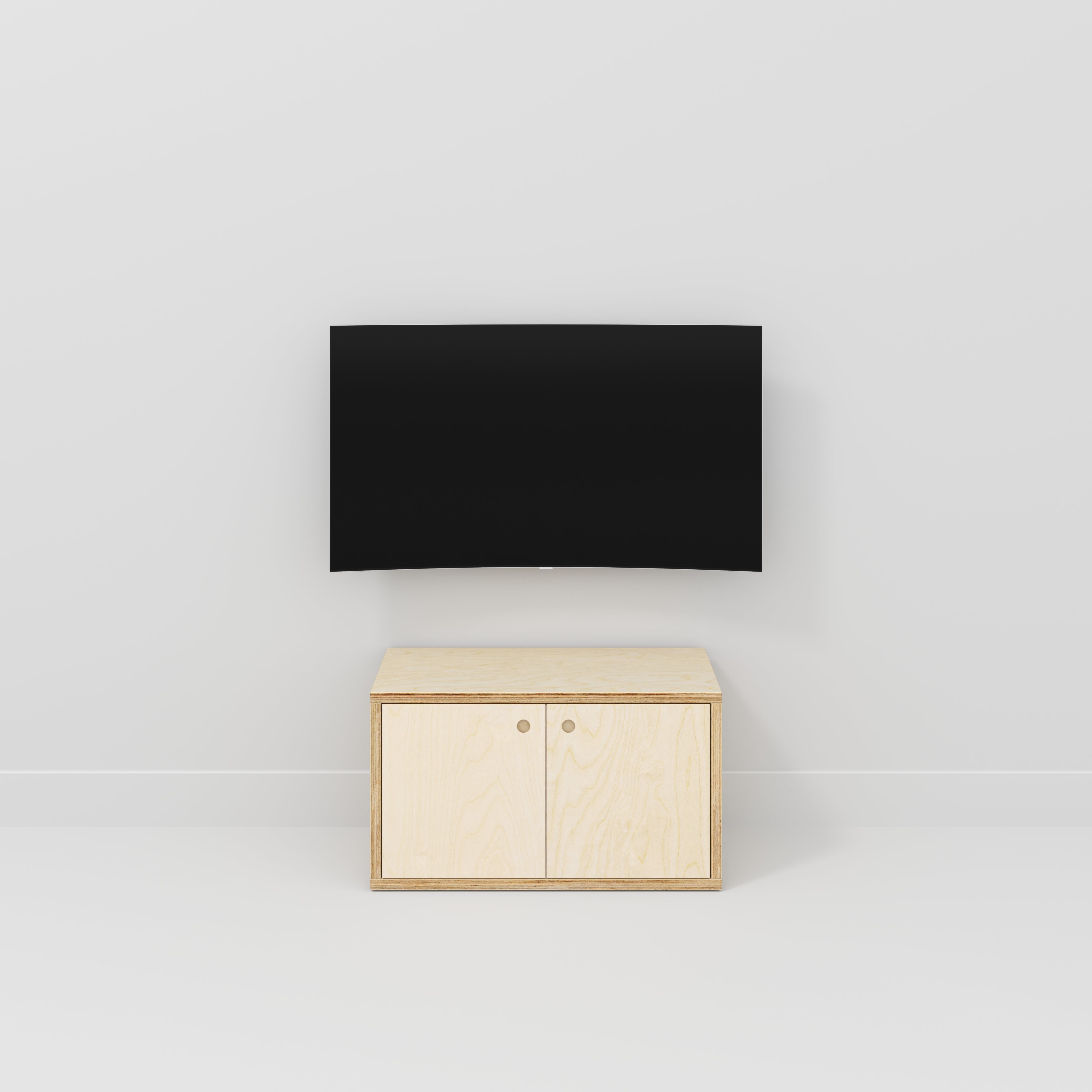 Plywood Storage with Doors - Plywood Birch - 800(w) x 400(d) x 450(h)