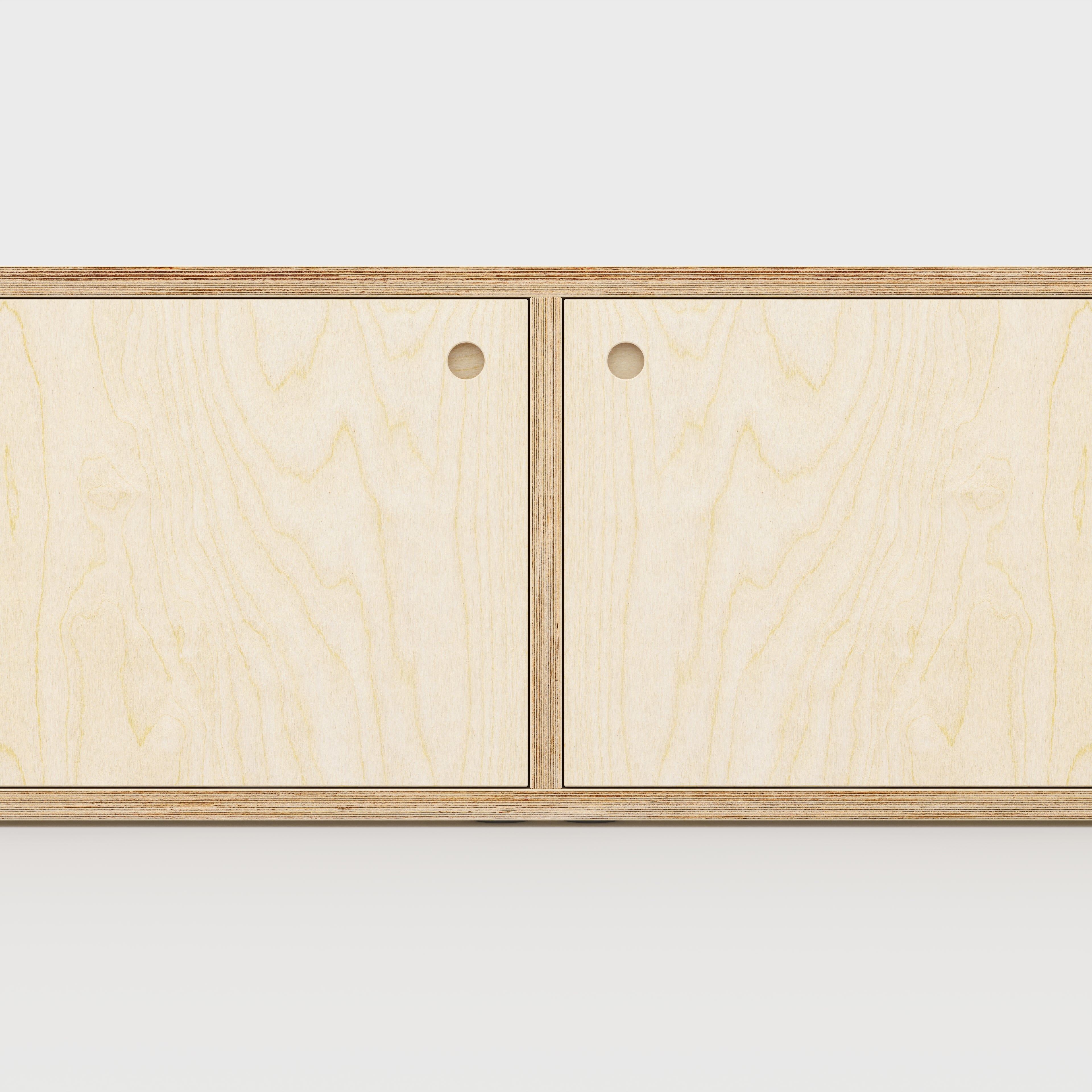 Plywood Storage with Doors - Plywood Birch - 800(w) x 400(d) x 450(h)