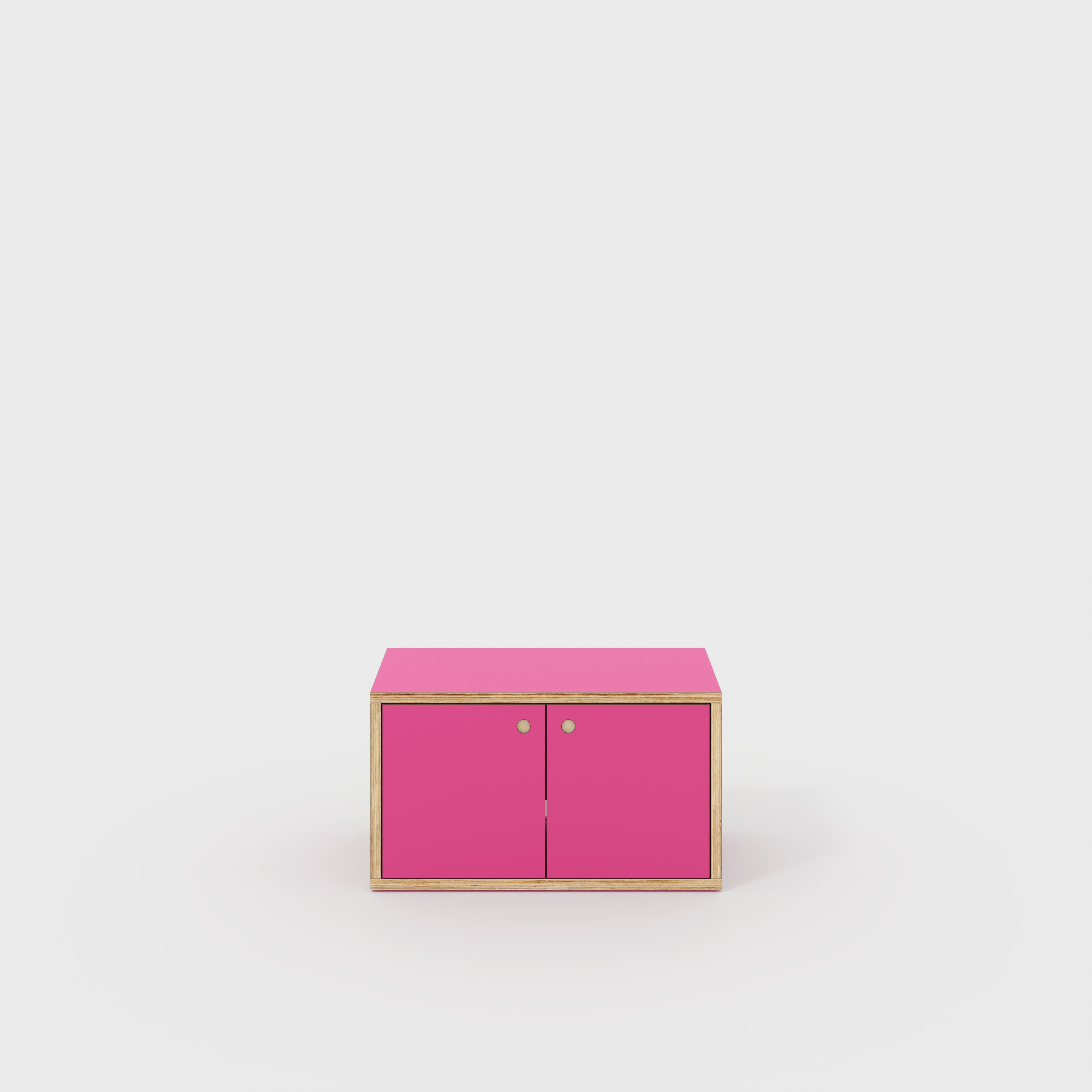 Plywood Storage with Doors - Formica Juicy Pink - 800(w) x 400(d) x 450(h)
