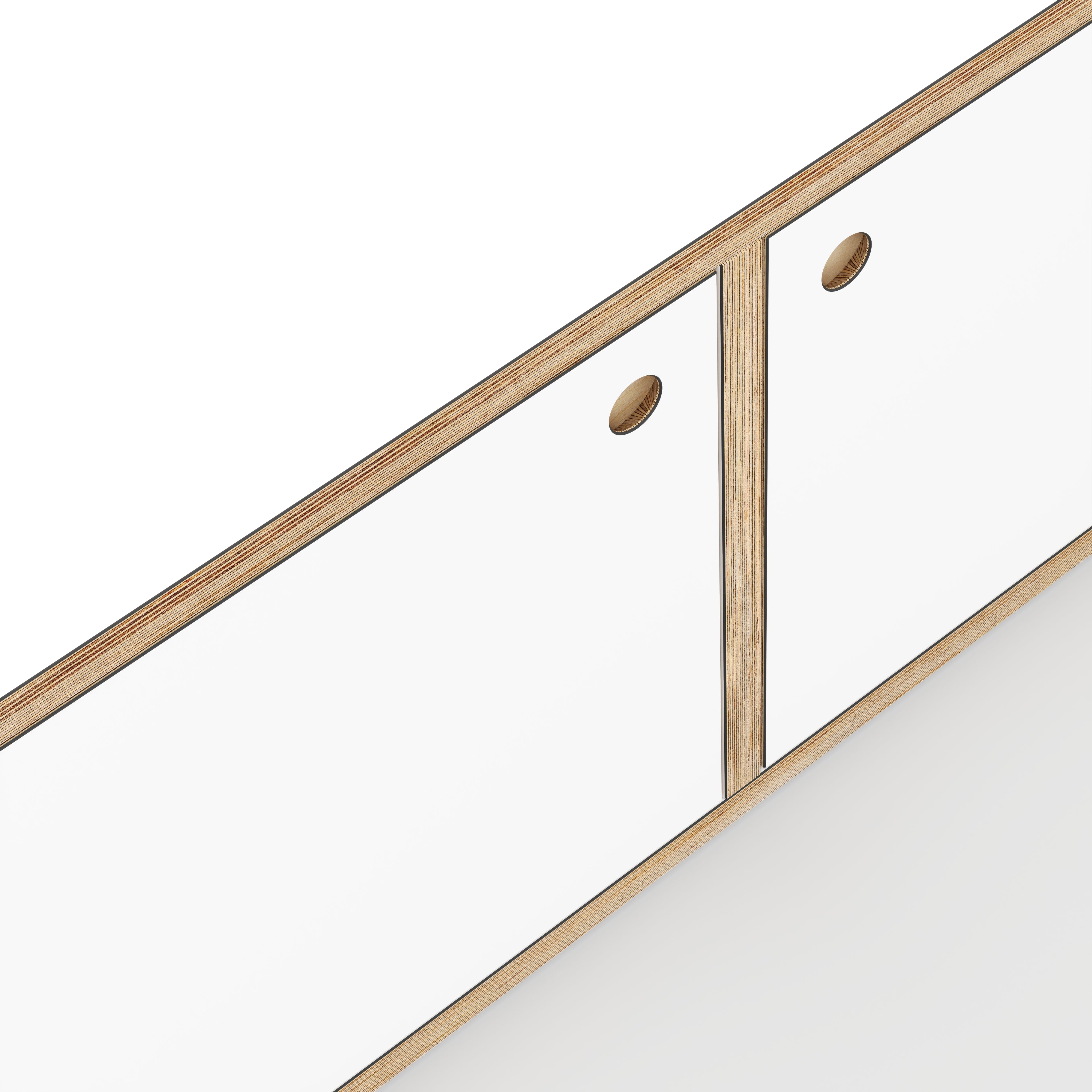 Plywood Storage with Doors - Formica White - 800(w) x 400(d) x 450(h)