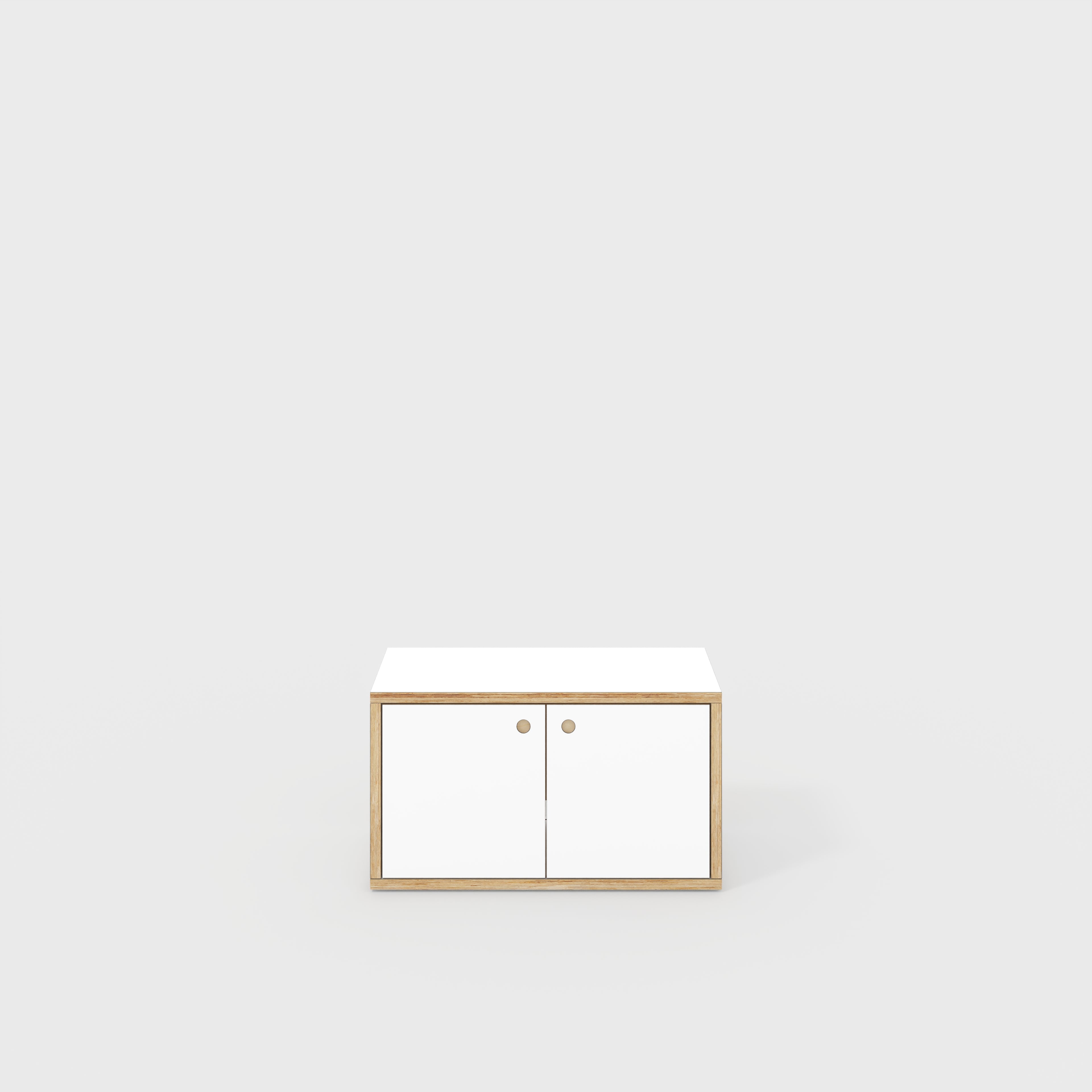 Plywood Storage with Doors - Formica White - 800(w) x 400(d) x 450(h)