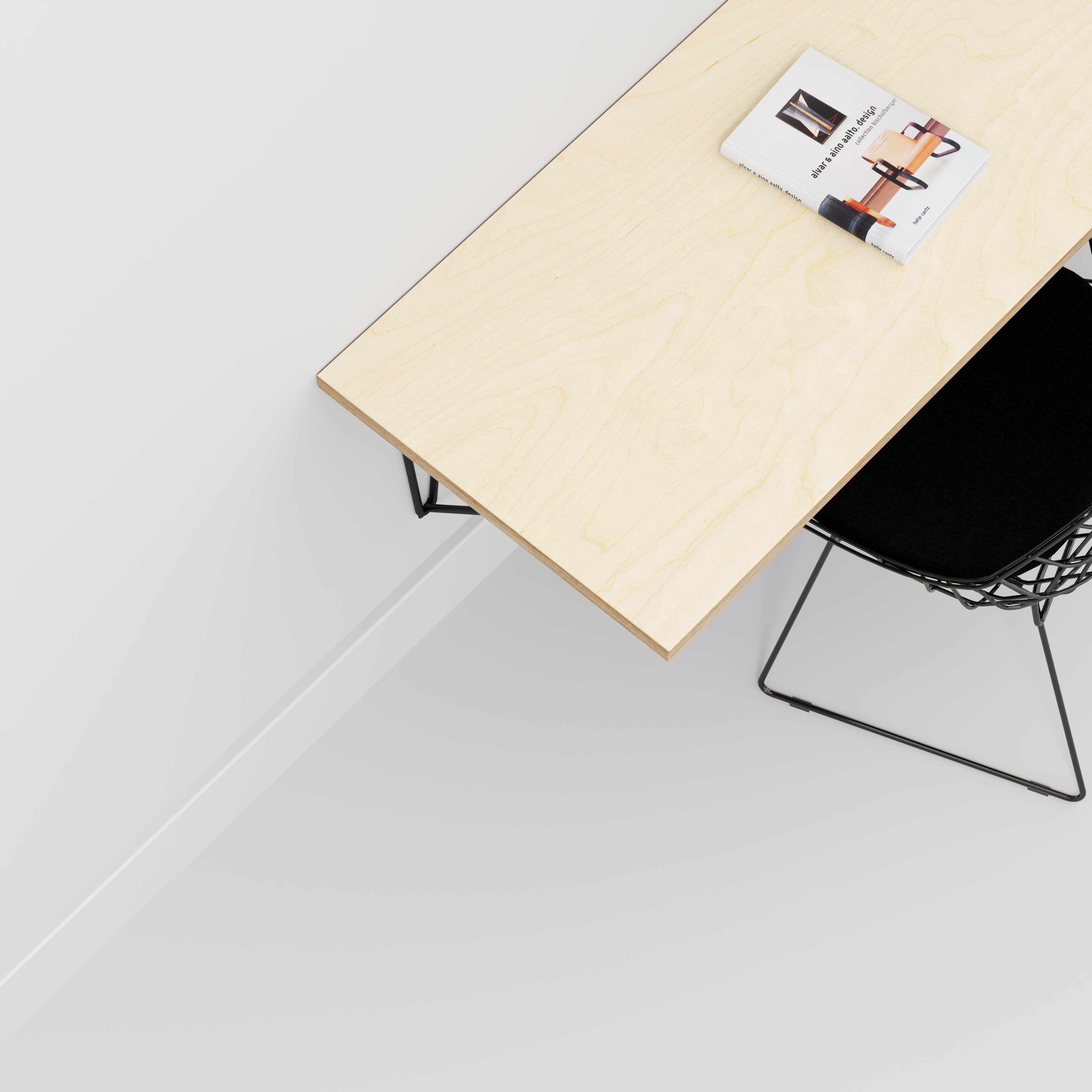 Custom Plywood Wall Desk with Prism Wall Brackets