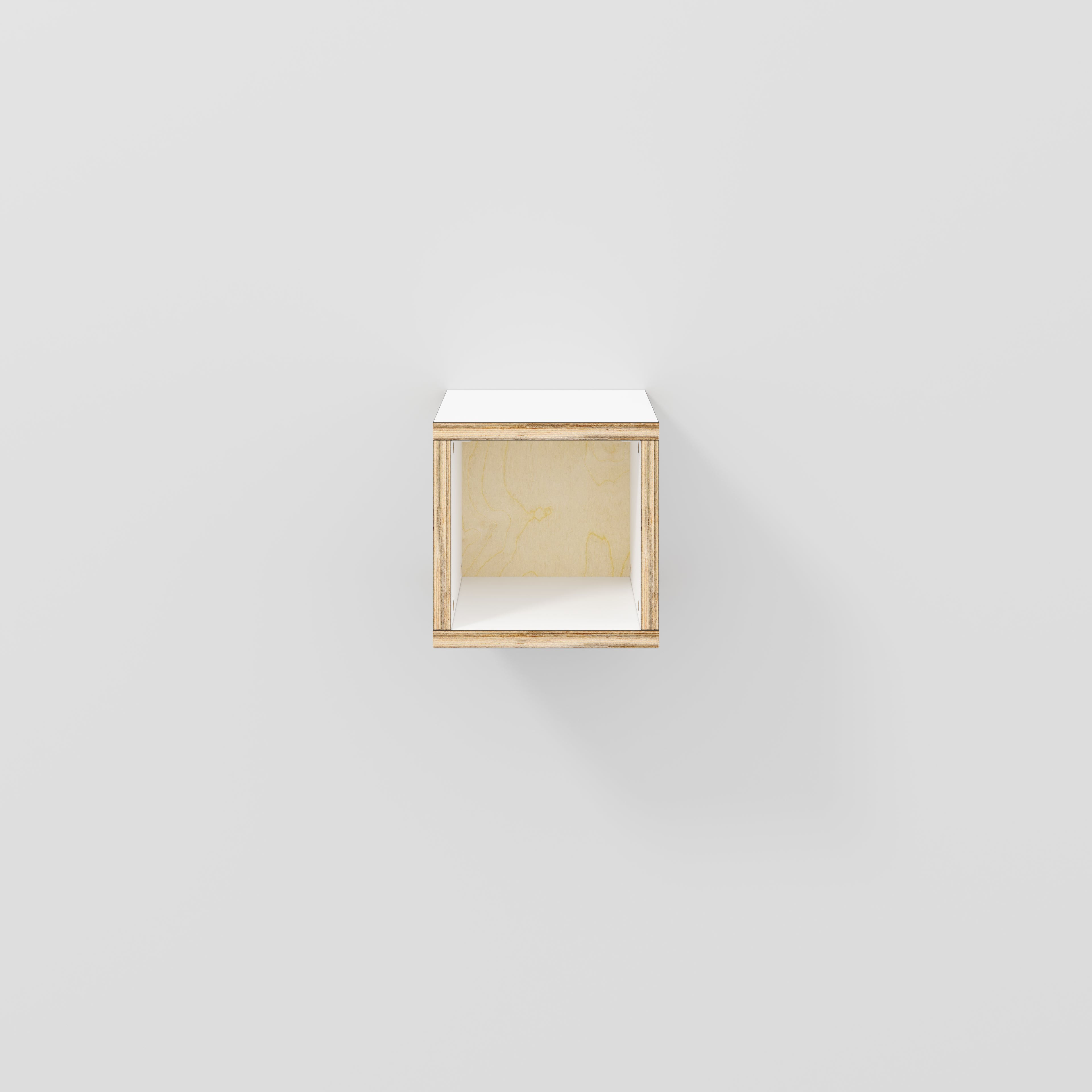 Wall Hung Box Storage - Formica White - 300(w) x 300(d) x 300(h)