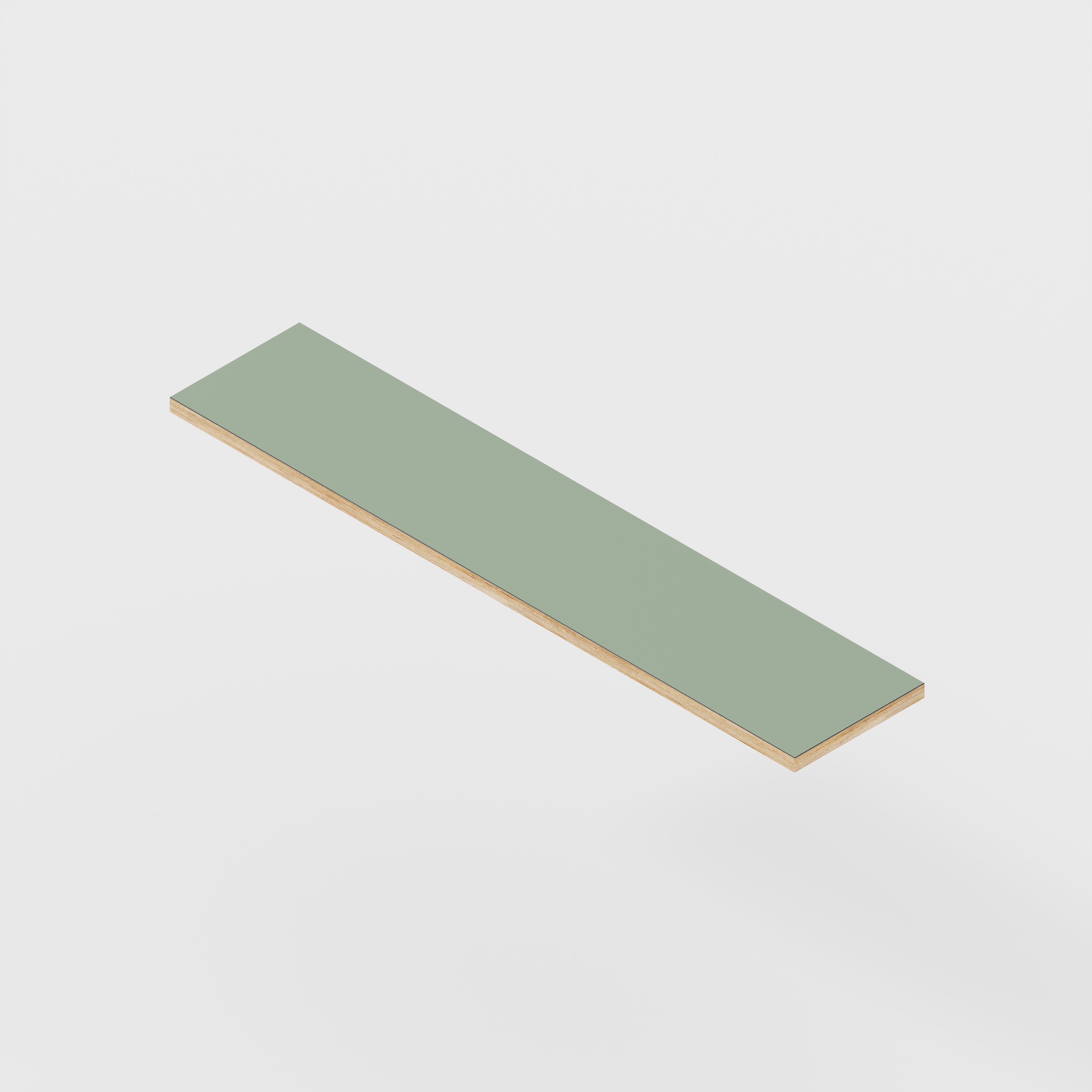 Plywood Shelf - Formica Green Slate - 1200(w) x 250(d) - 24mm