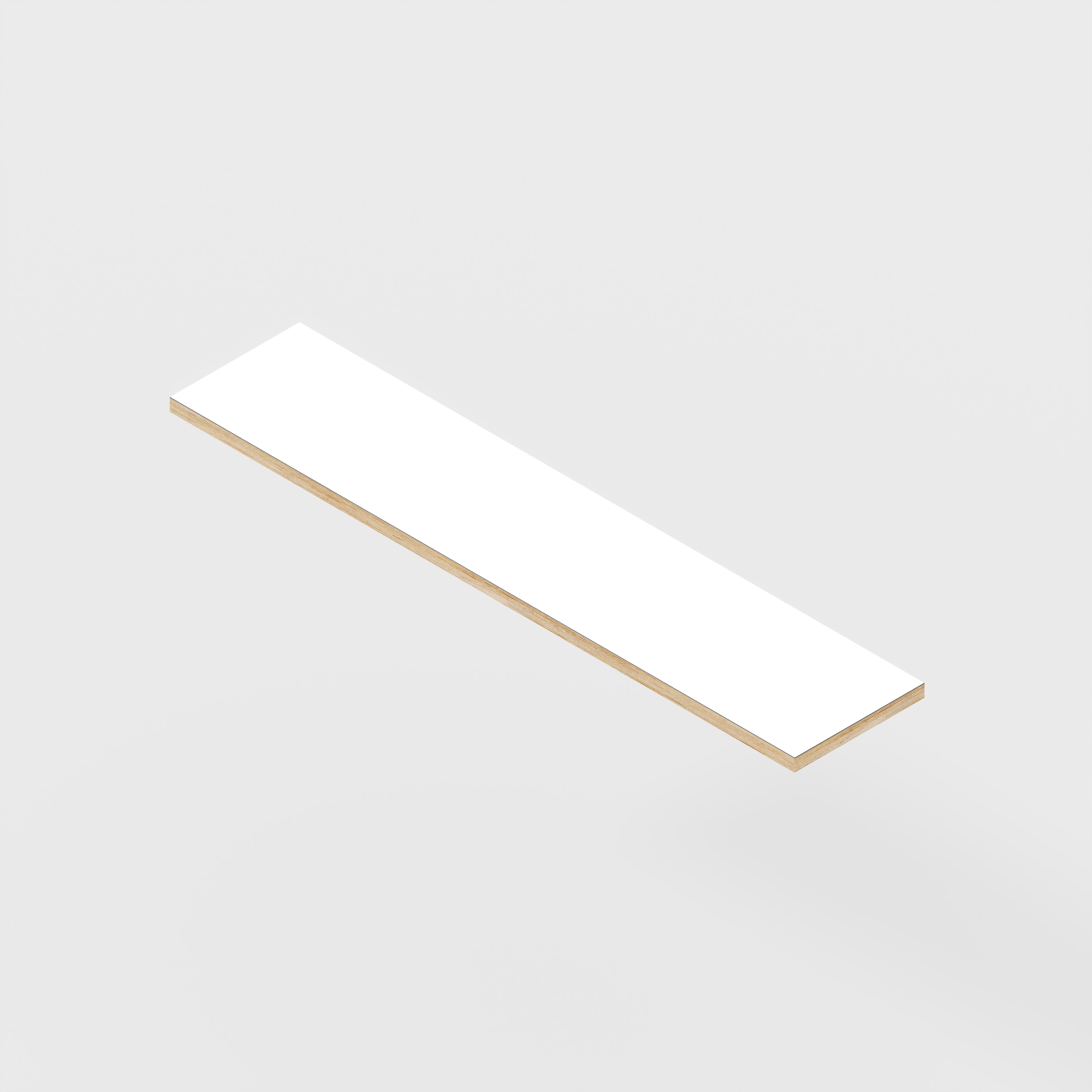 Plywood Shelf - Formica White - 1200(w) x 250(d) - 24mm