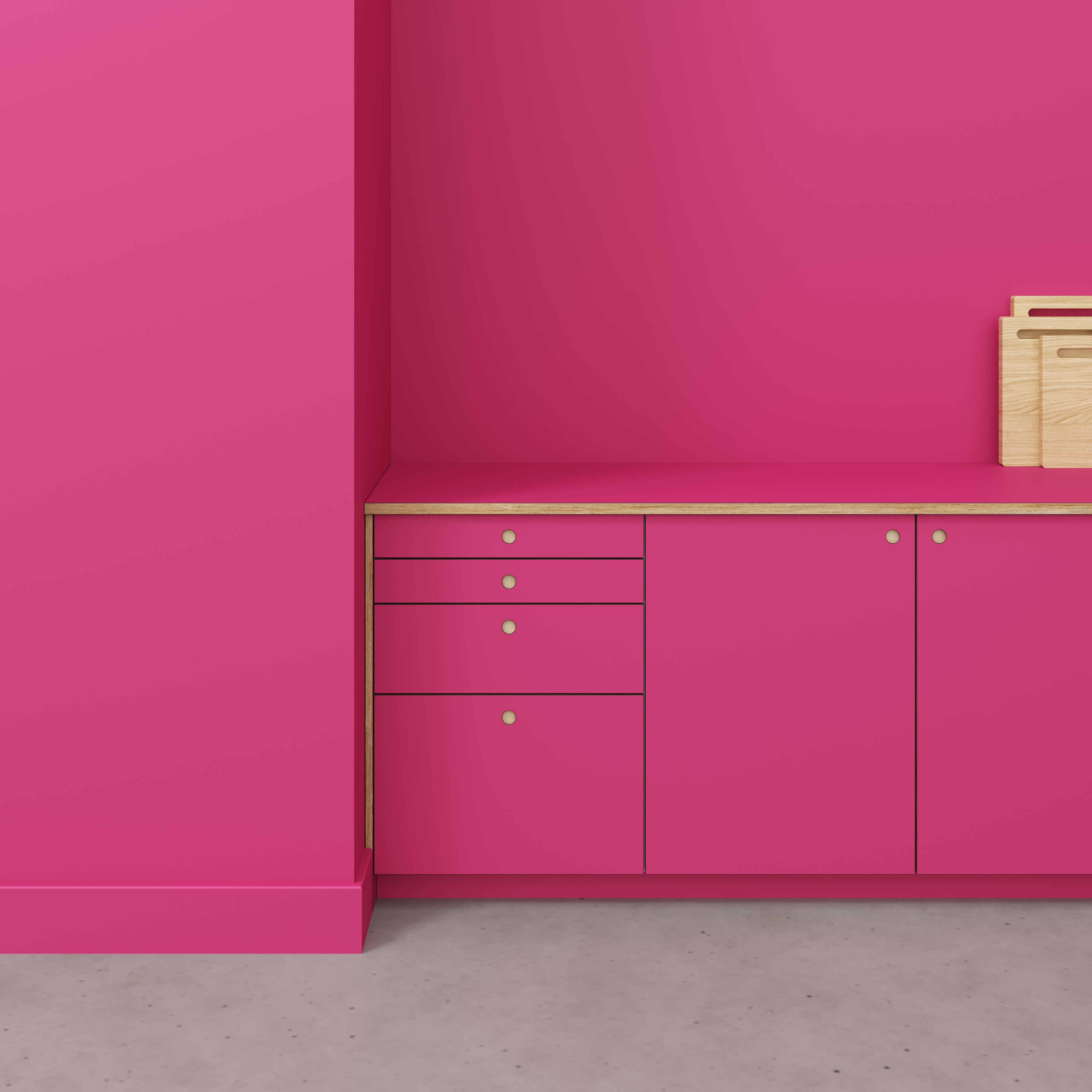Plywood Worktop - Formica Juicy Pink - 3000(w) x 635(d)