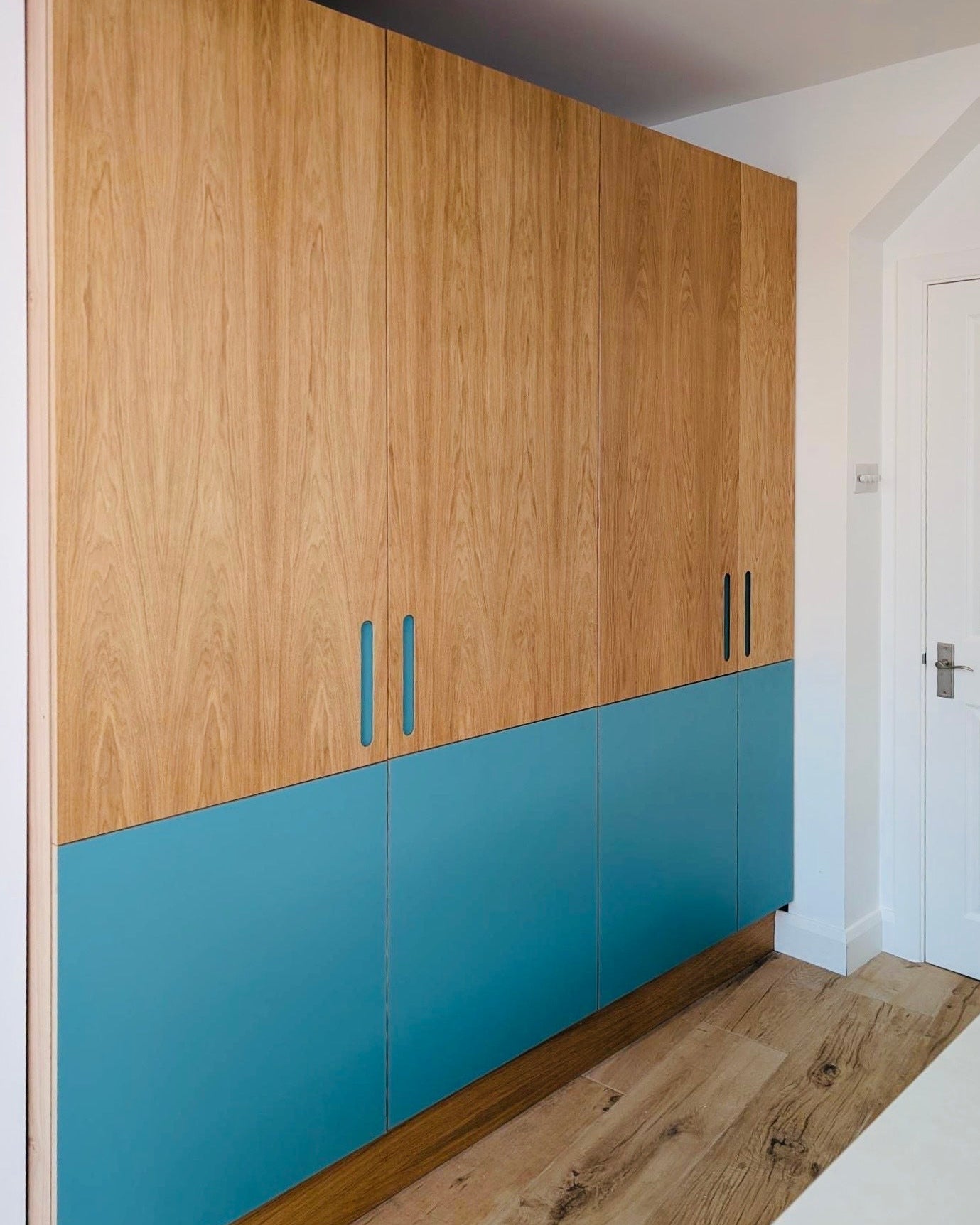Blue Oak Doors for PAX Wardrobe