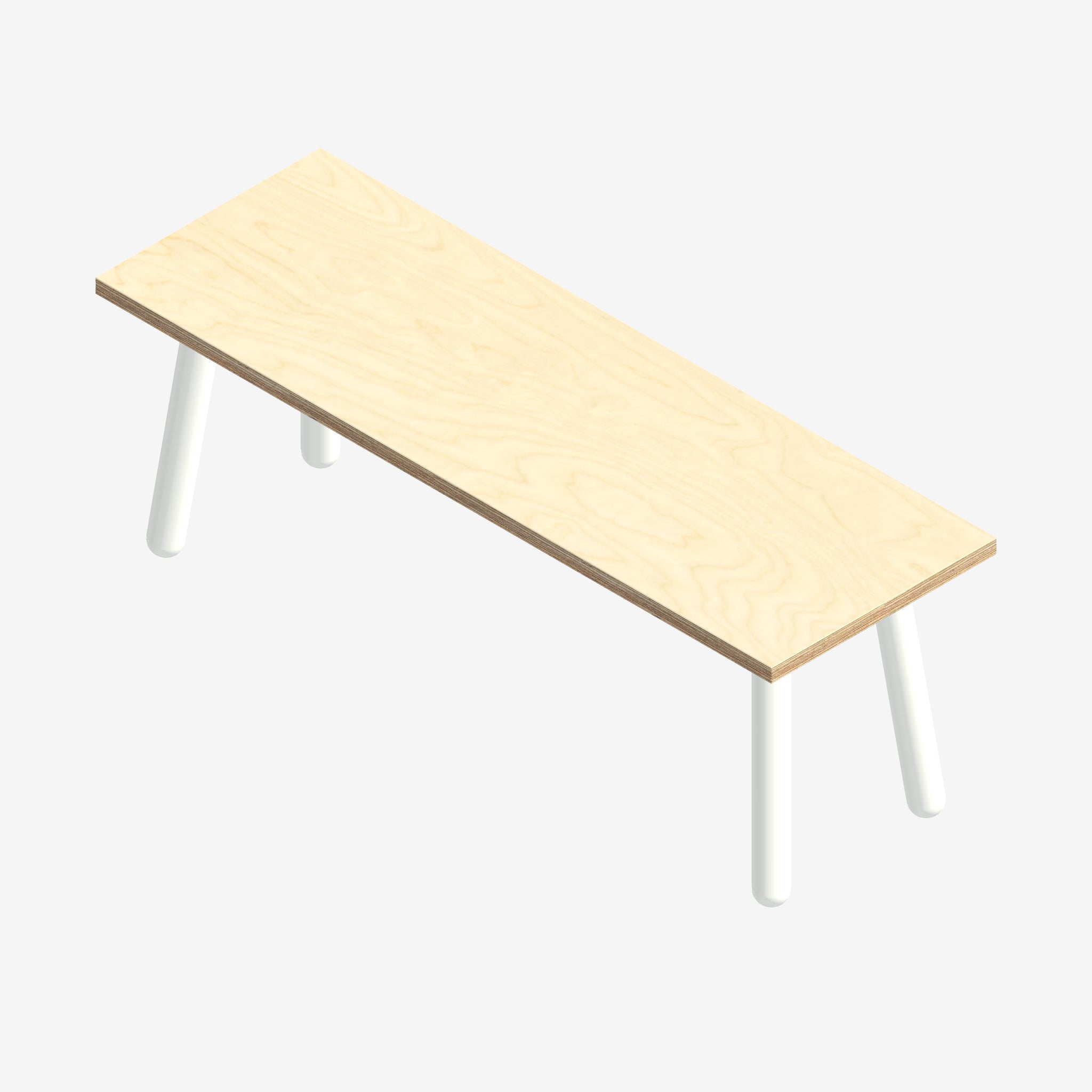 Custom Made to Measure Plywood Bench Seat with Single Pin Legs