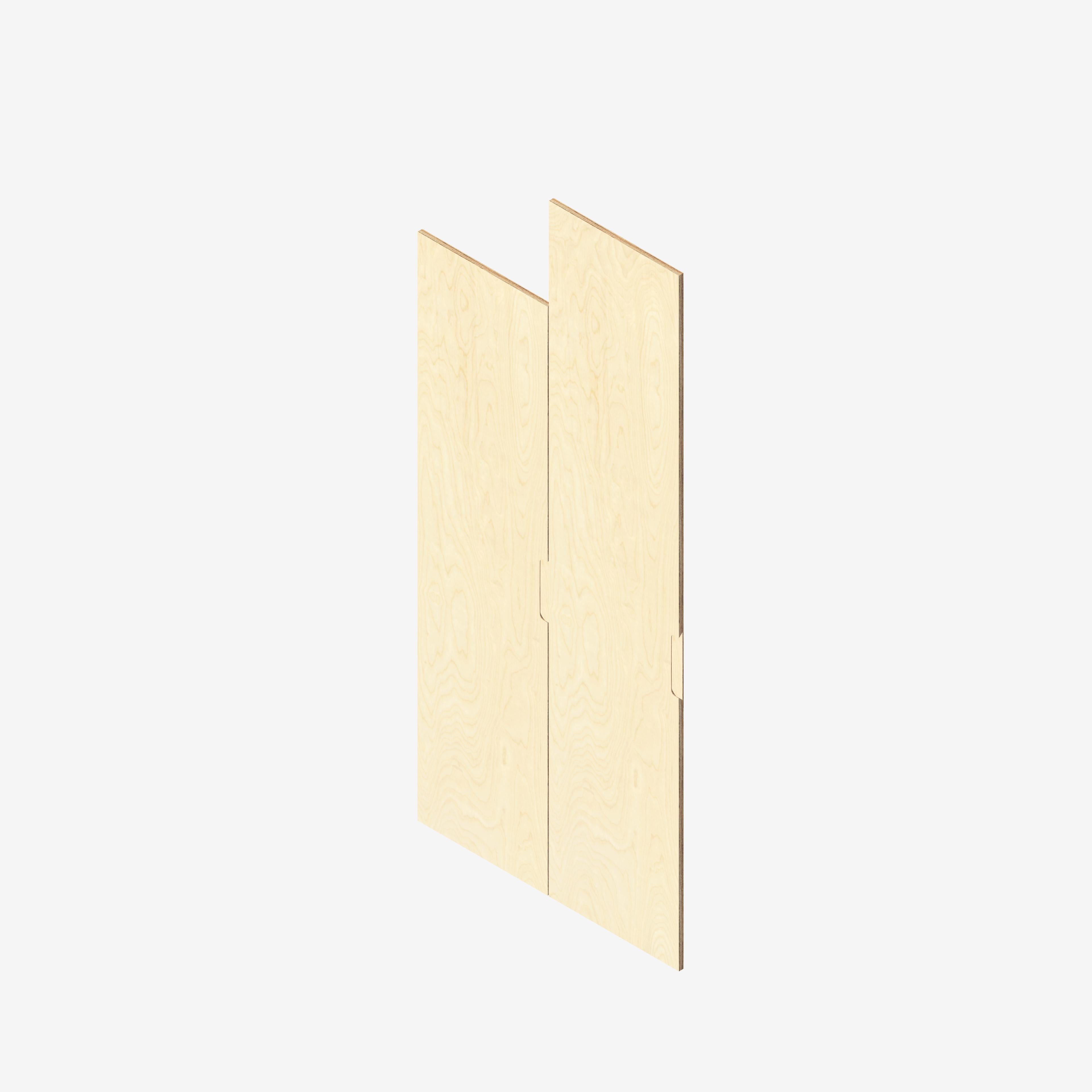 Custom Plywood Door Front for IKEA PAX Wardrobes