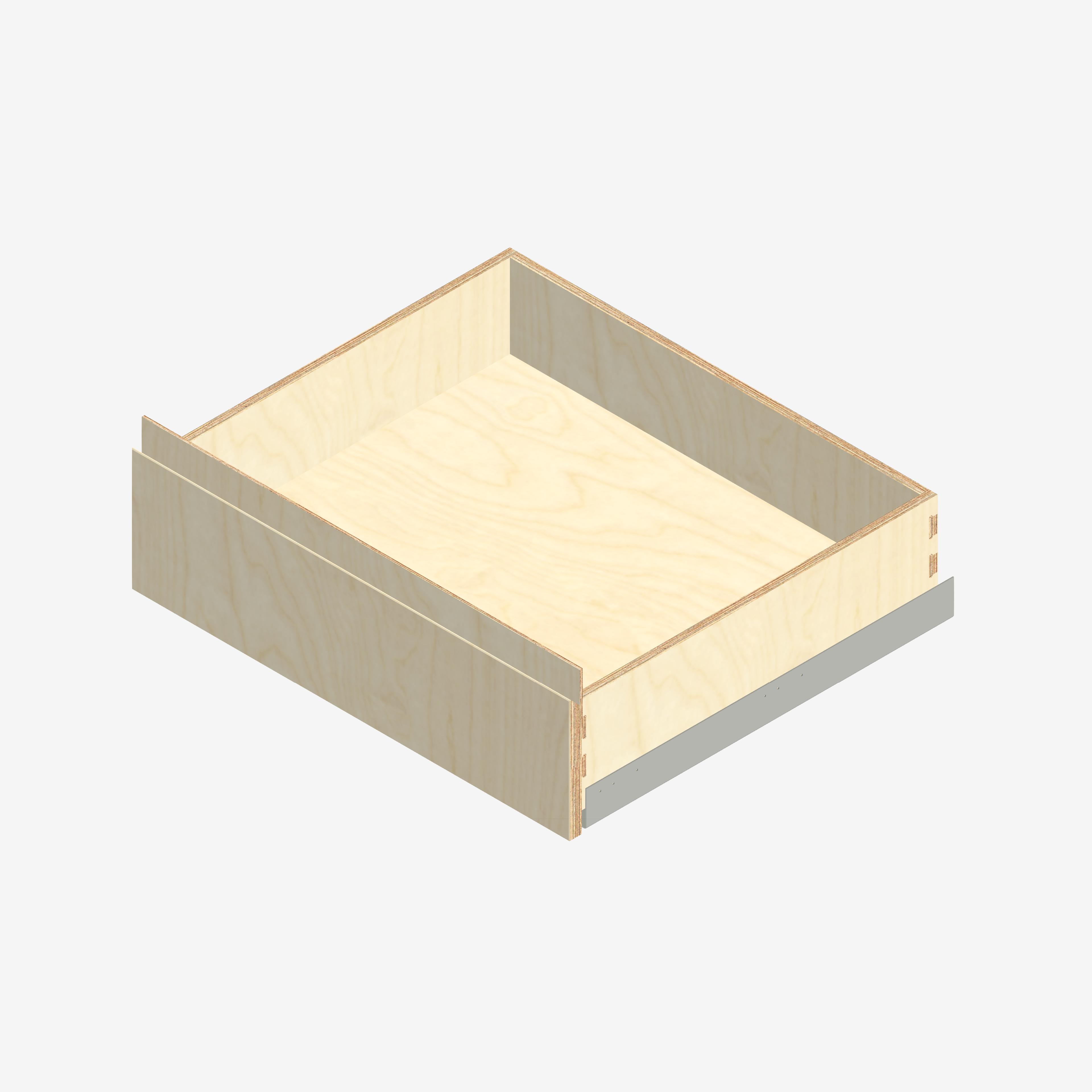 Custom Plywood Drawer Box with Drawer Front