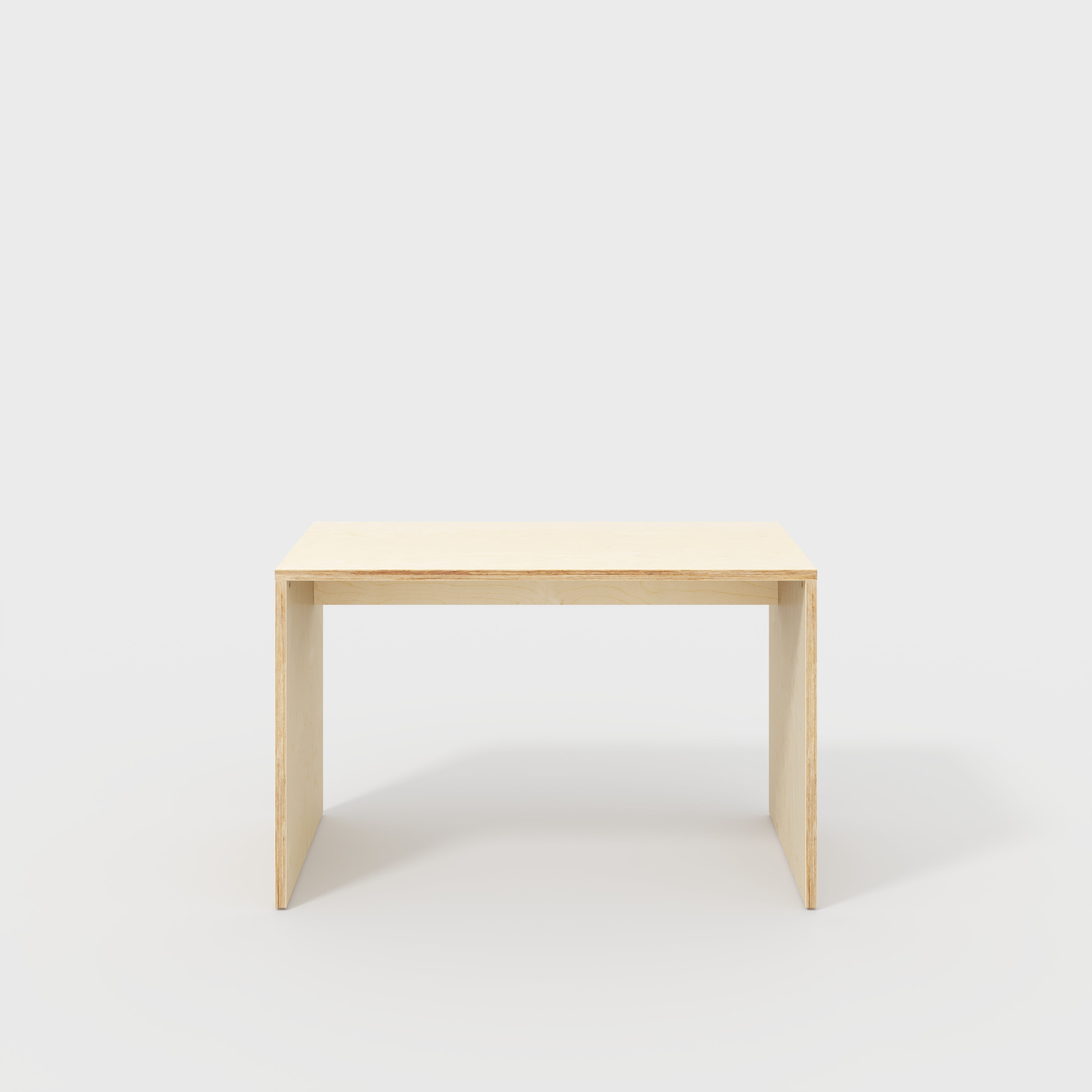 Plywood Desk with Solid Sides - Plywood Birch - 1200(w) x 600(d) x 750(h)