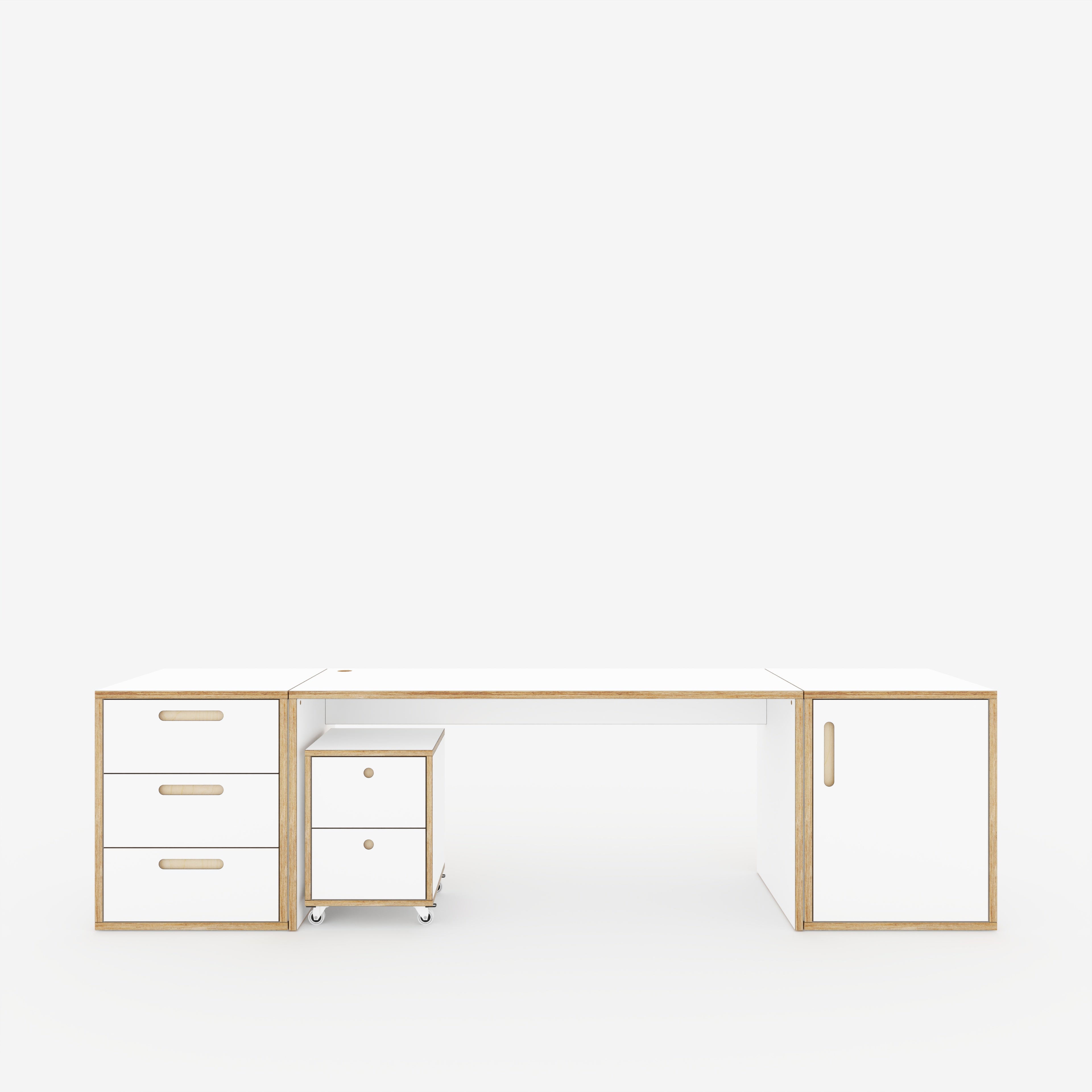 white home office furniture