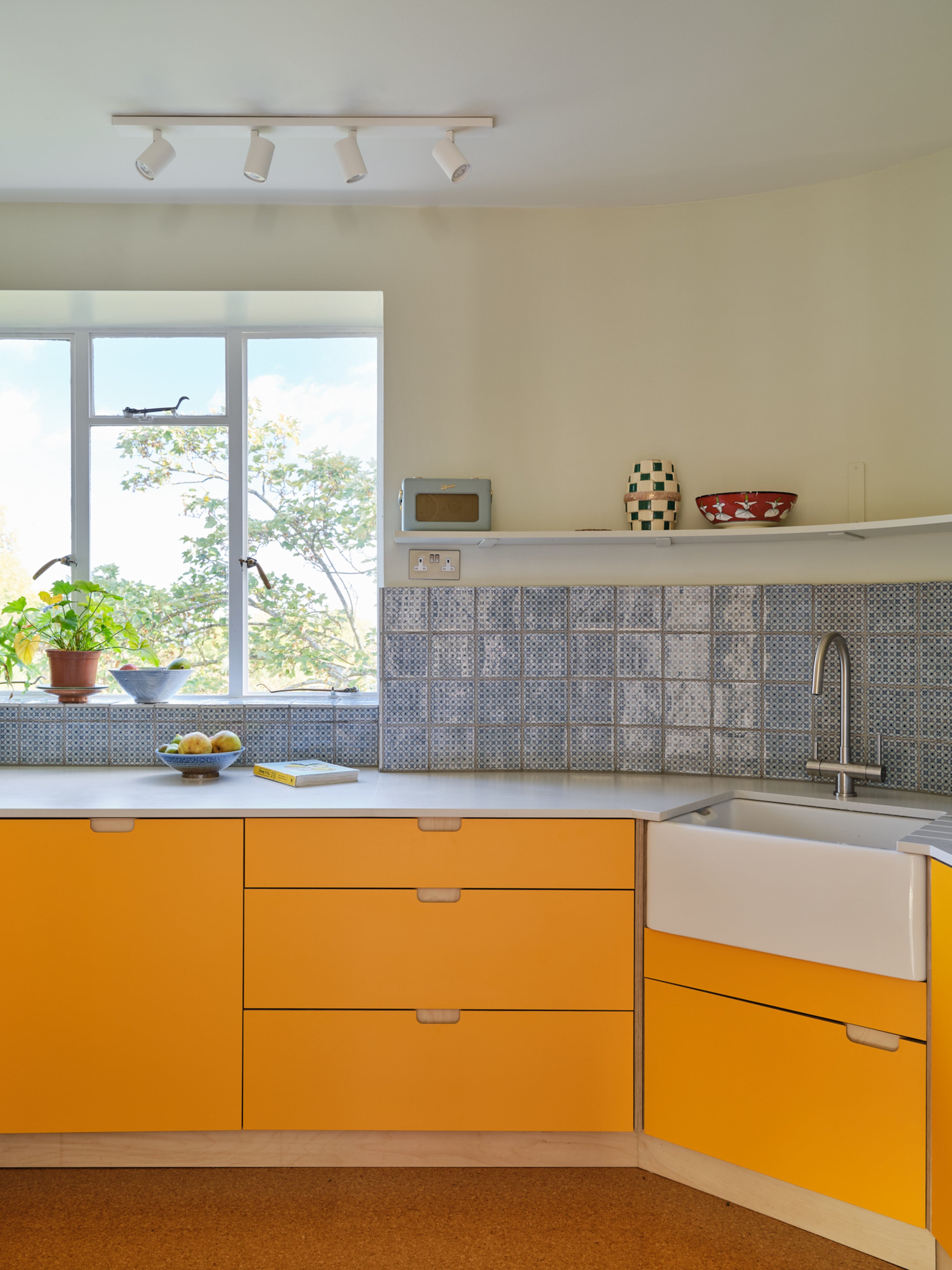 Birch Plywood Yellow Kitchen Fronts