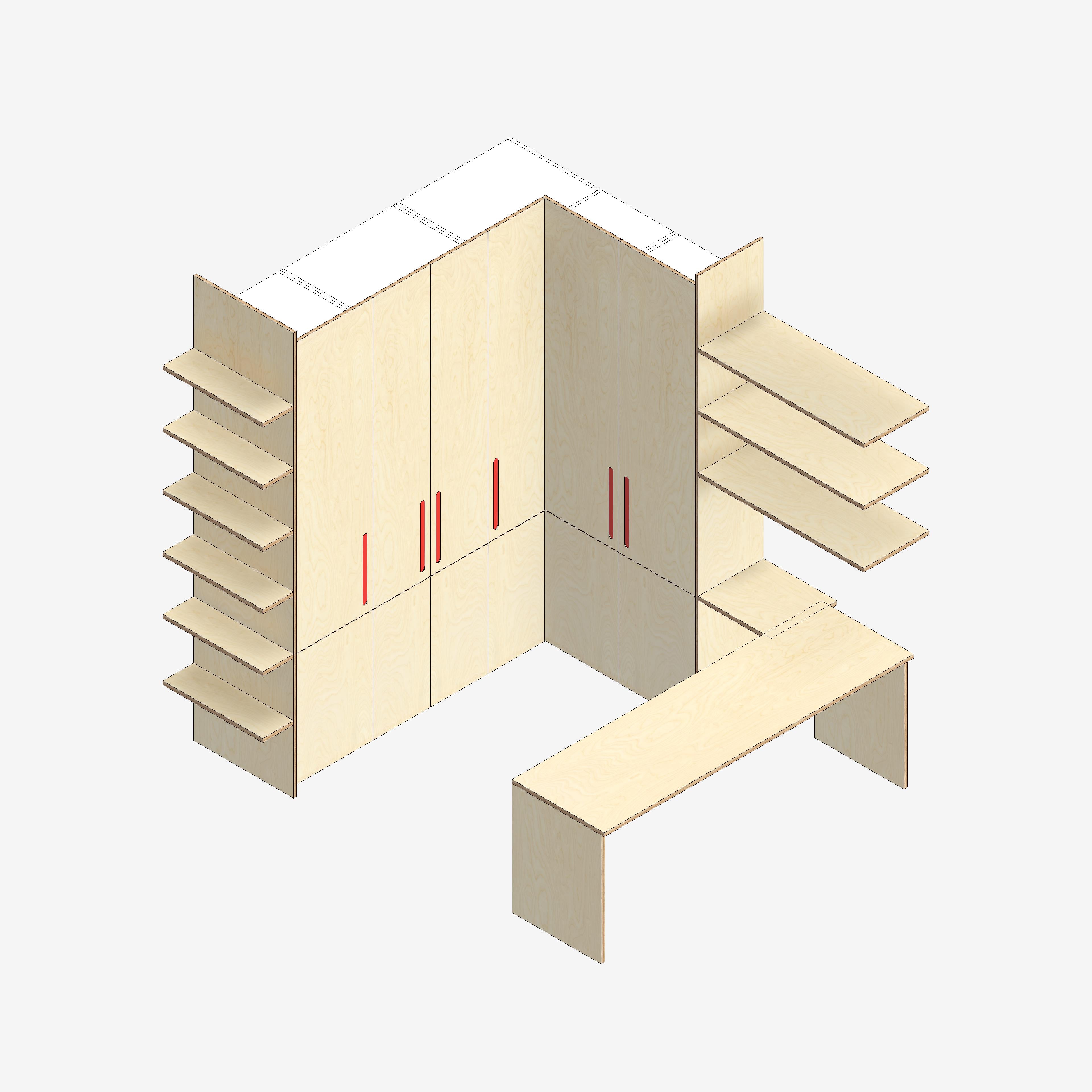 Plywood Doors for PAX Wardrobe