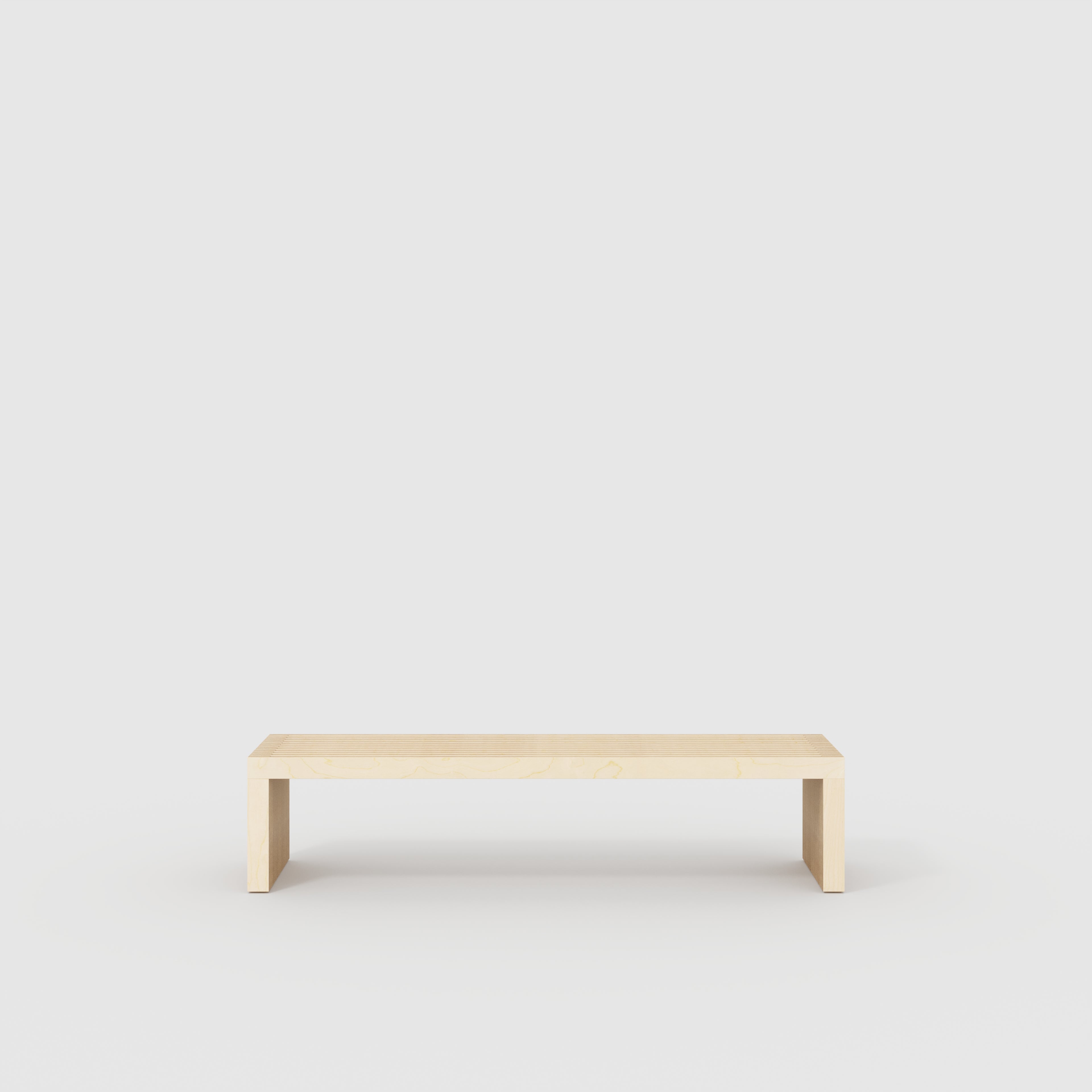 Bench Seat with Slats - Plywood Birch - 2000(w) x 450(d) x 450(h)
