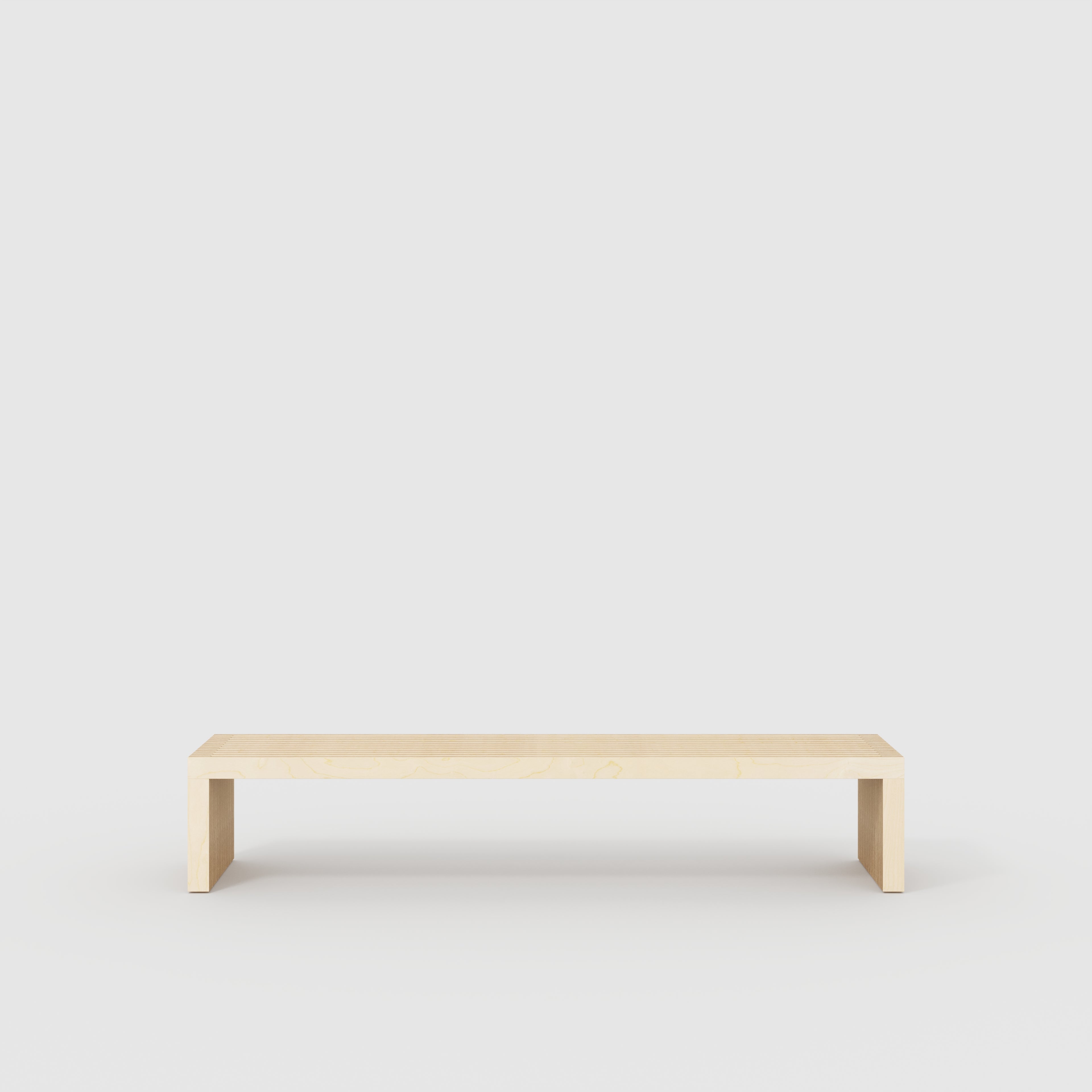 Bench Seat with Slats - Plywood Birch - 2400(w) x 450(d) x 450(h)