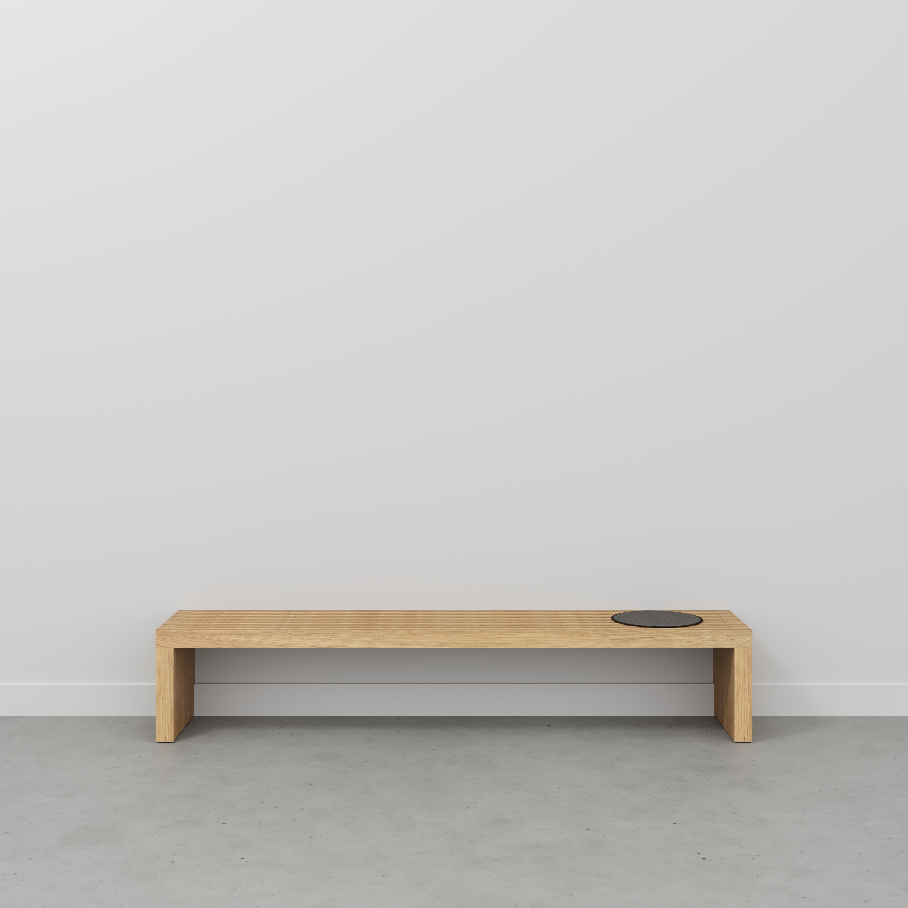 Bench Seat with Slats - Plywood Oak - 2400(w) x 462(d) x 450(h)