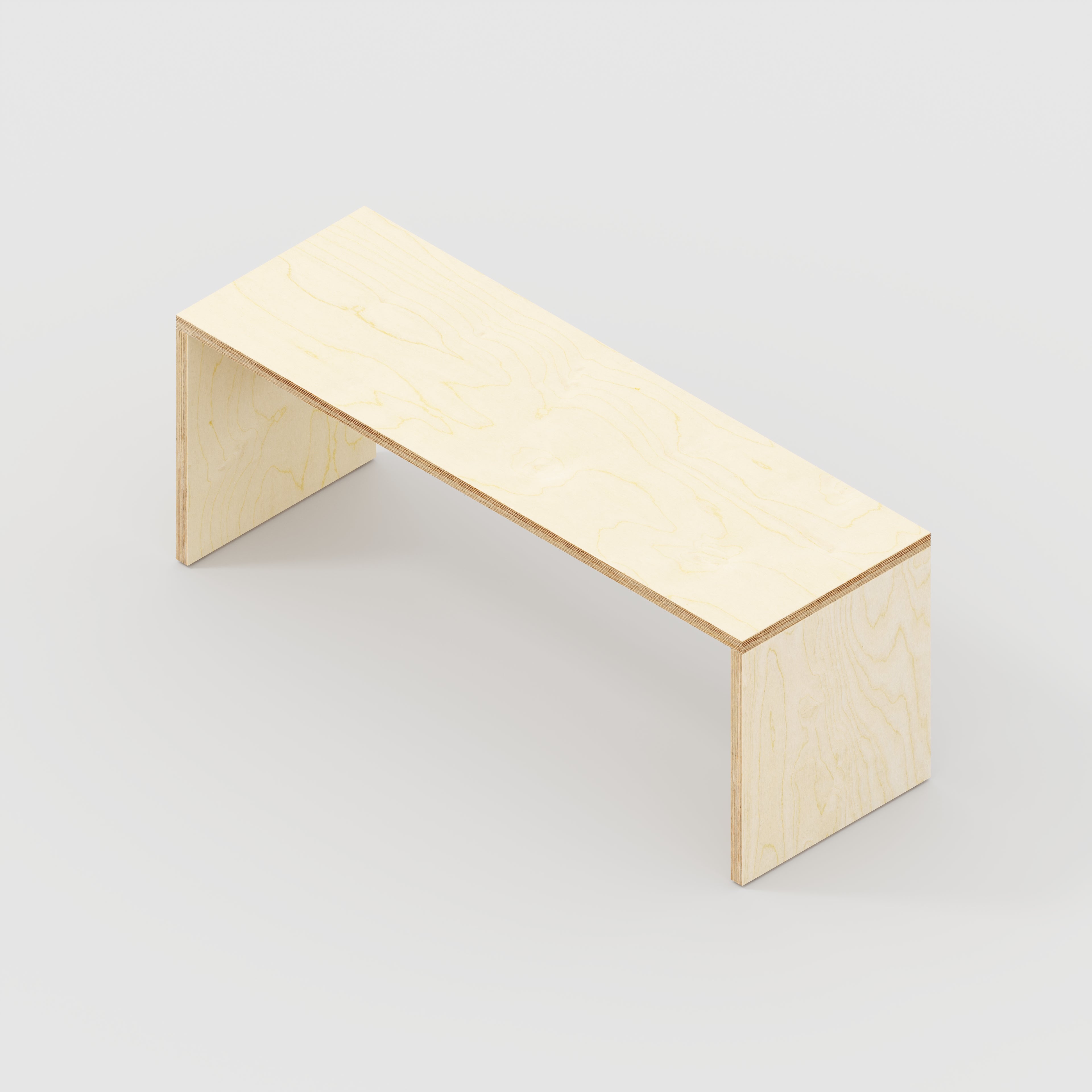 Bench Seat with Solid Sides - Plywood Birch - 1200(w) x 400(d)