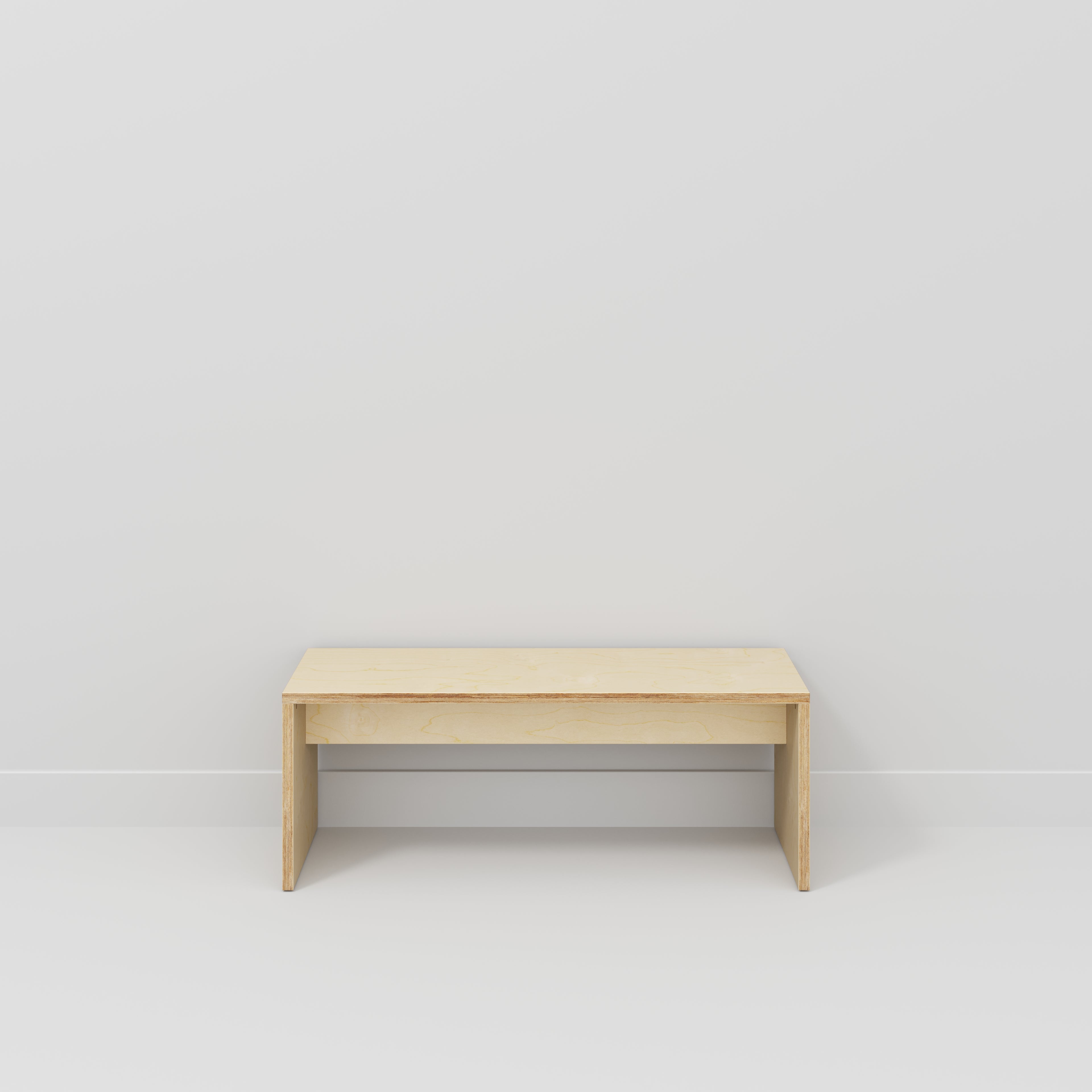 Bench Seat with Solid Sides - Plywood Birch - 1200(w) x 400(d)