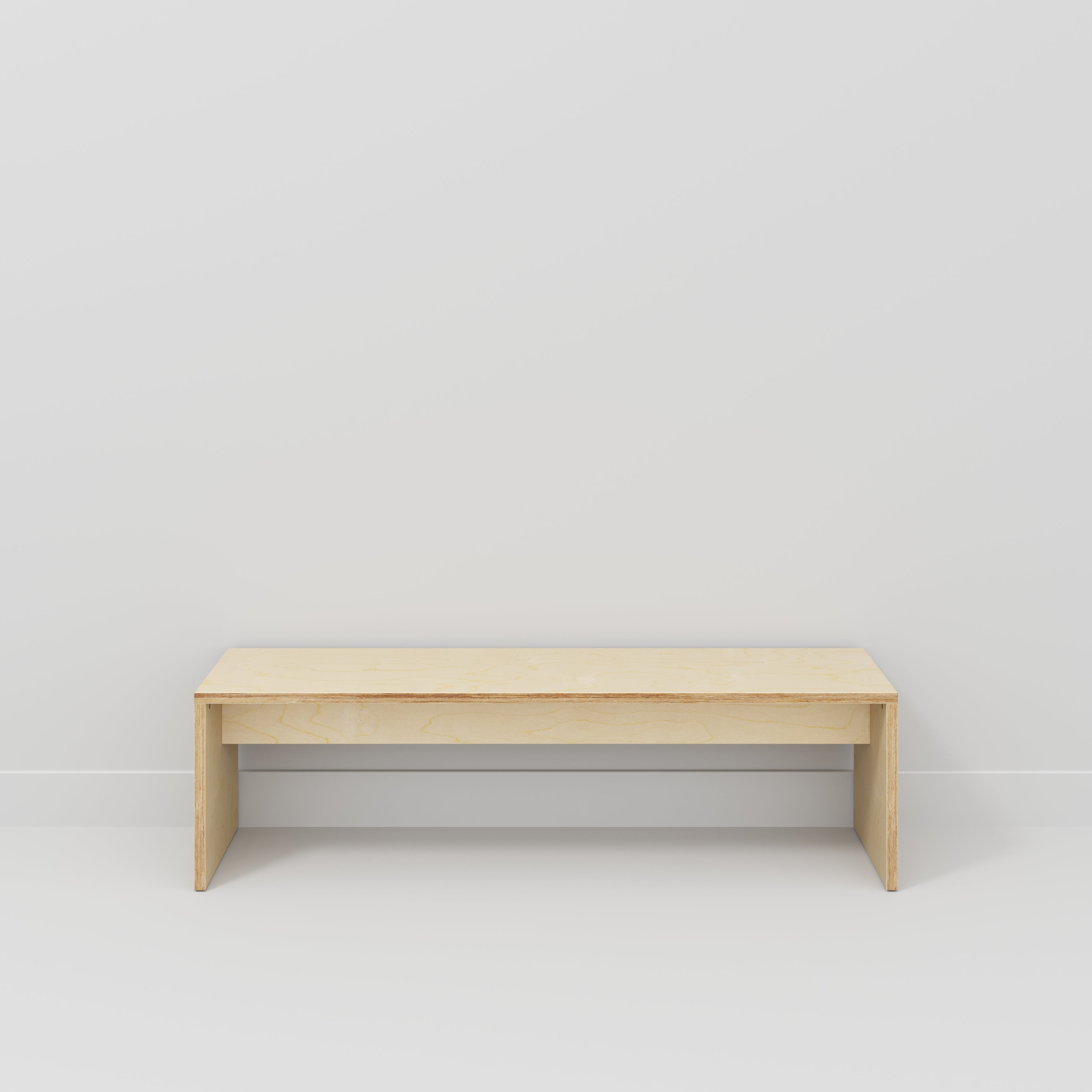 Bench Seat with Solid Sides - Plywood Birch - 1600(w) x 400(d)