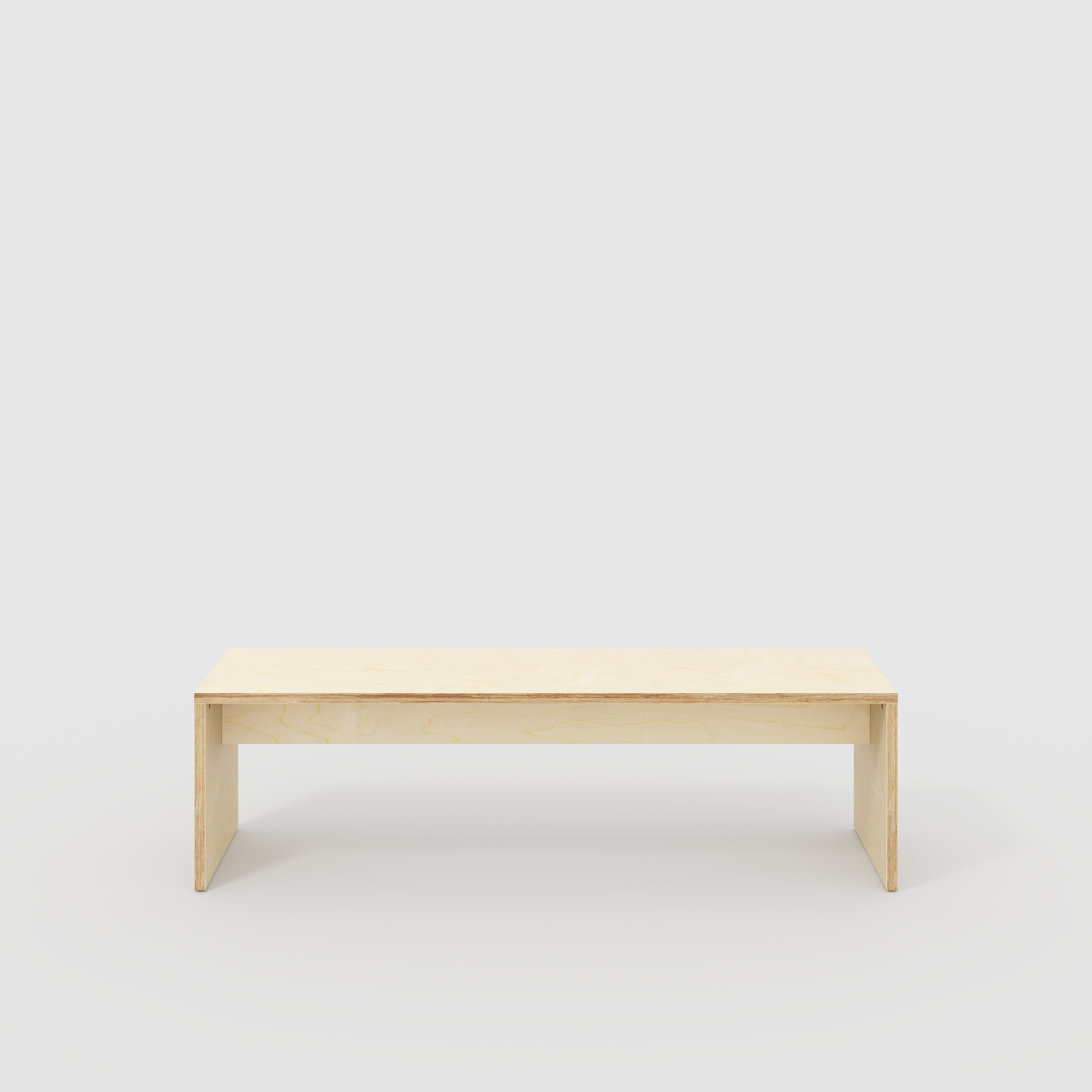 Bench Seat with Solid Sides - Plywood Birch - 1600(w) x 400(d)