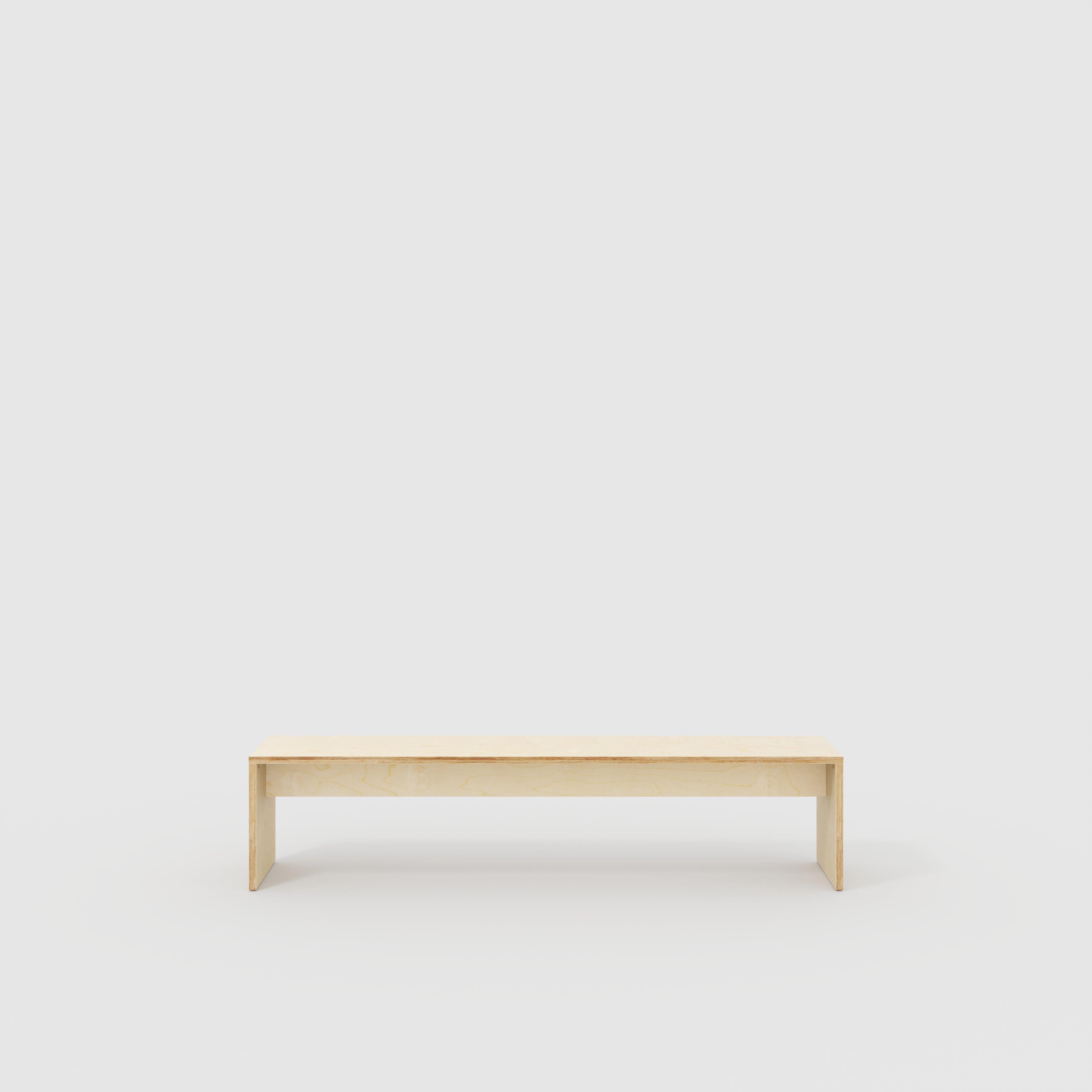 Bench Seat with Solid Sides - Plywood Birch - 2000(w) x 400(d)