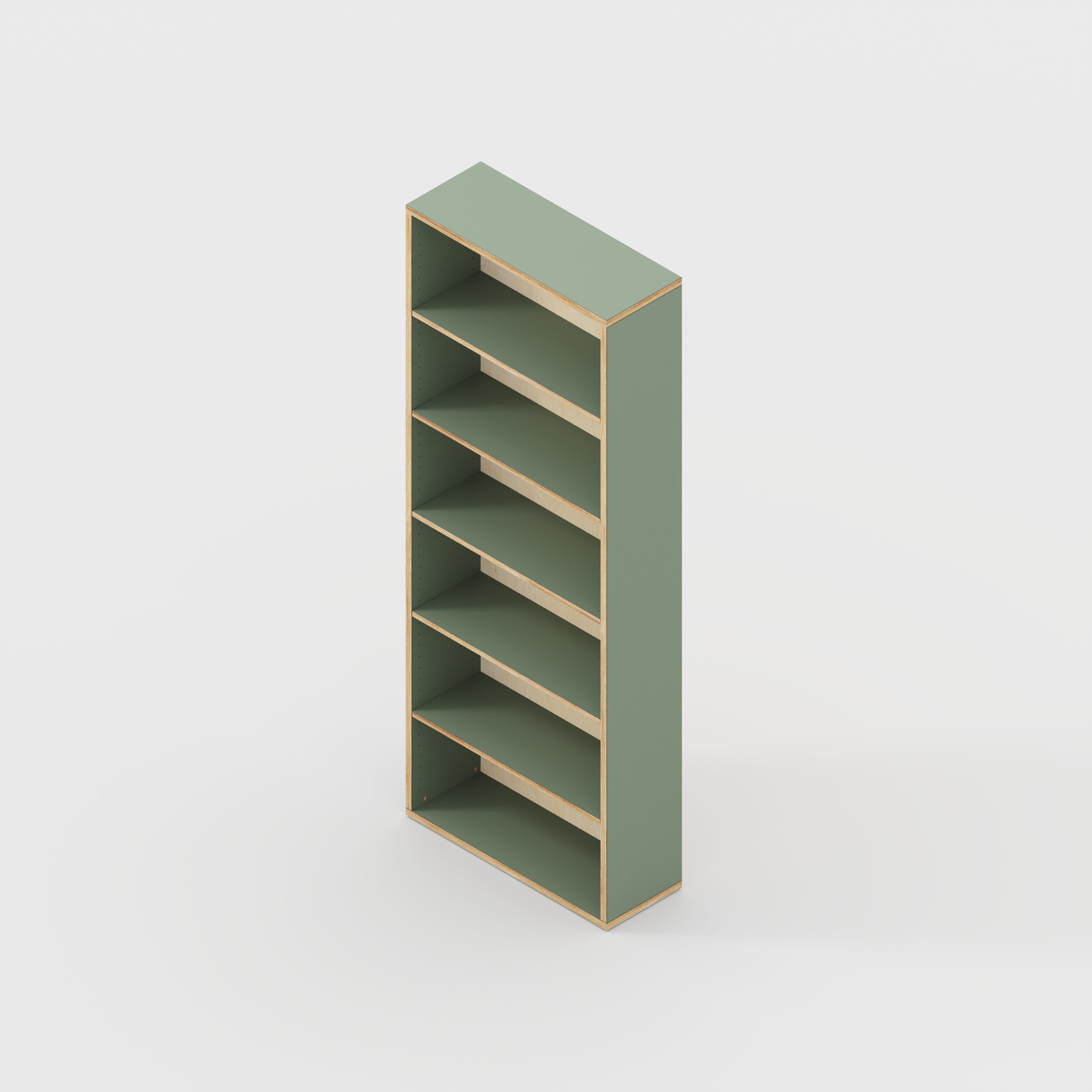 Bookshelves - Formica Green Slate - 800(w) x 300(d) x 2100(h)
