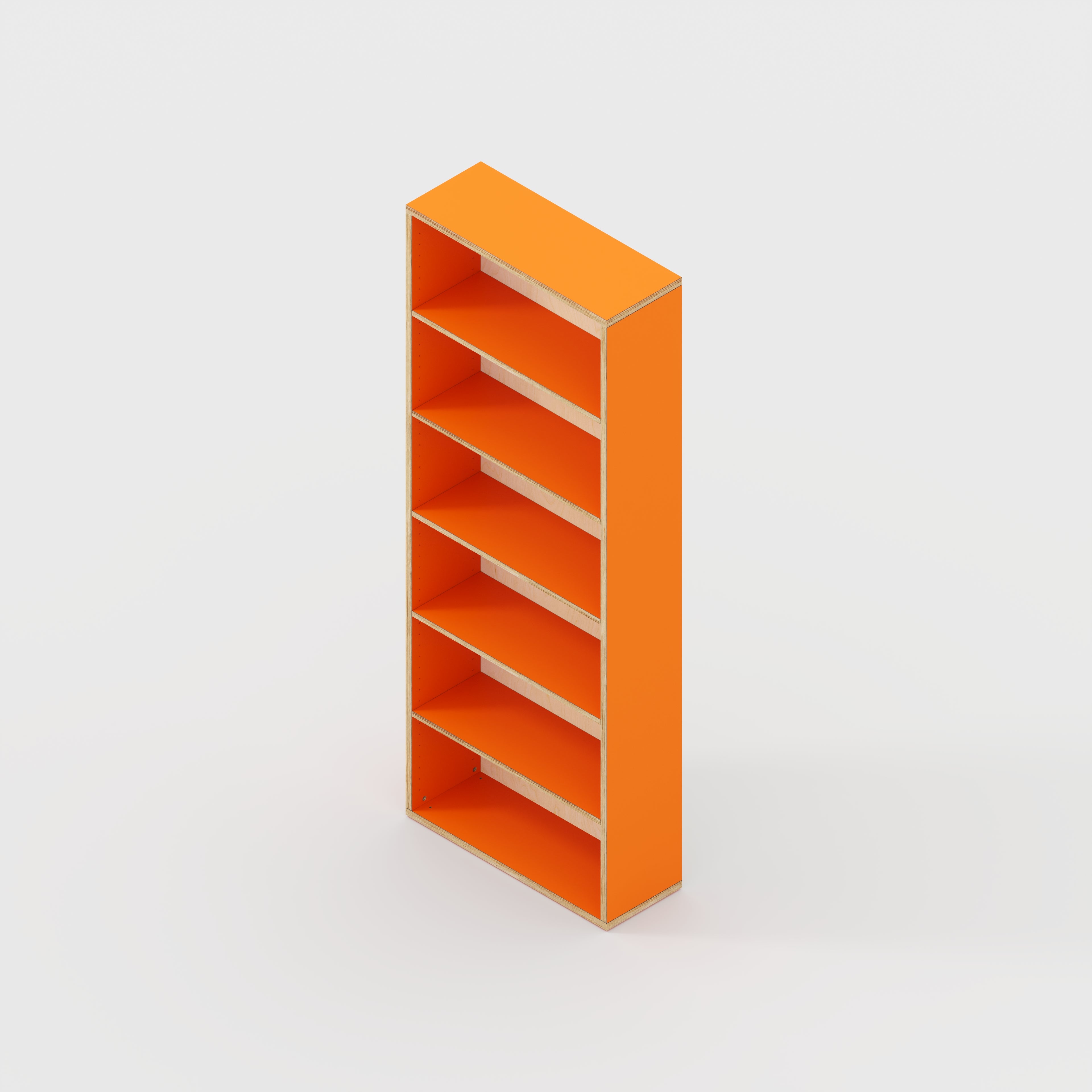 Bookshelves - Formica Levante Orange - 800(w) x 300(d) x 2100(h)