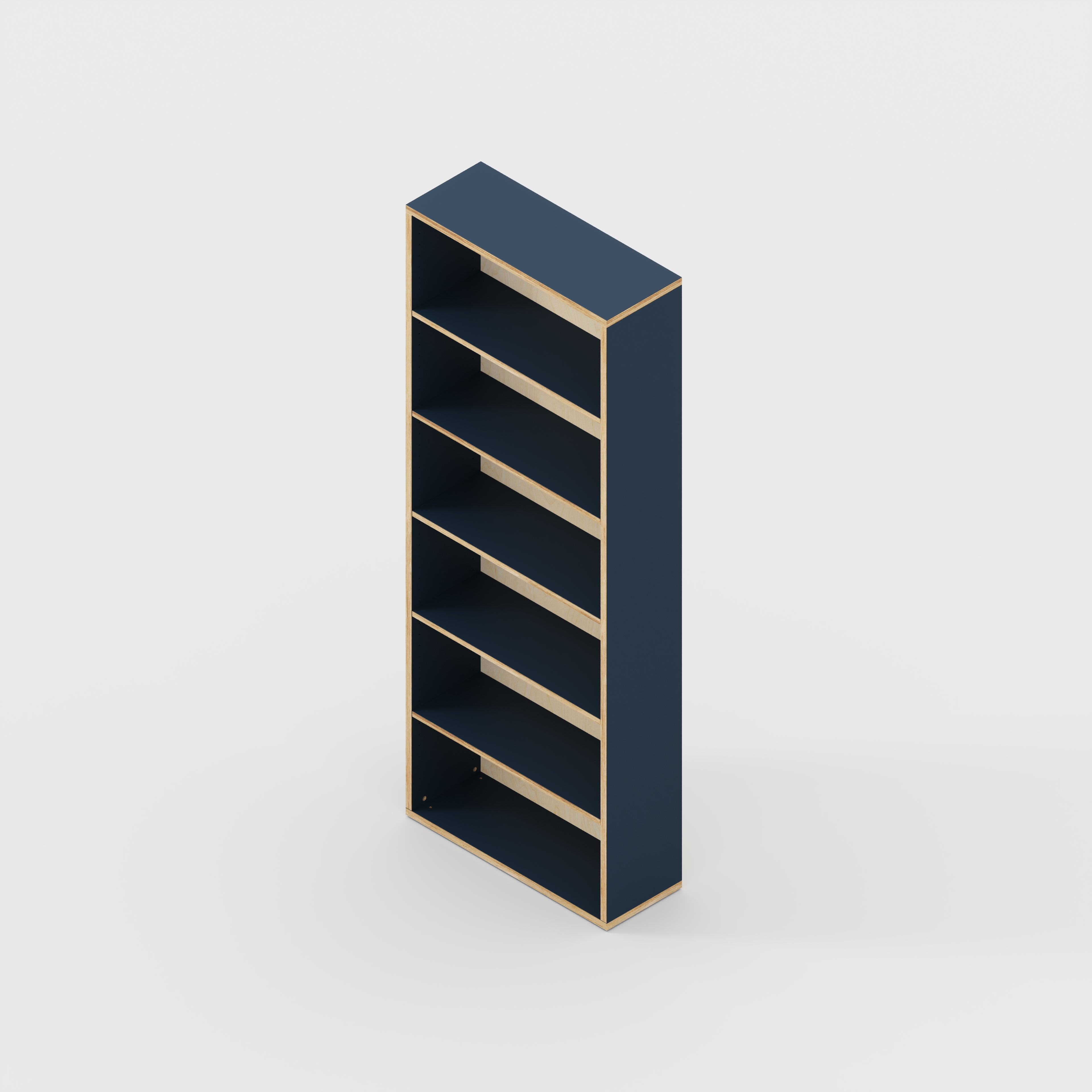Bookshelves - Formica Night Sea Blue - 800(w) x 300(d) x 2100(h)
