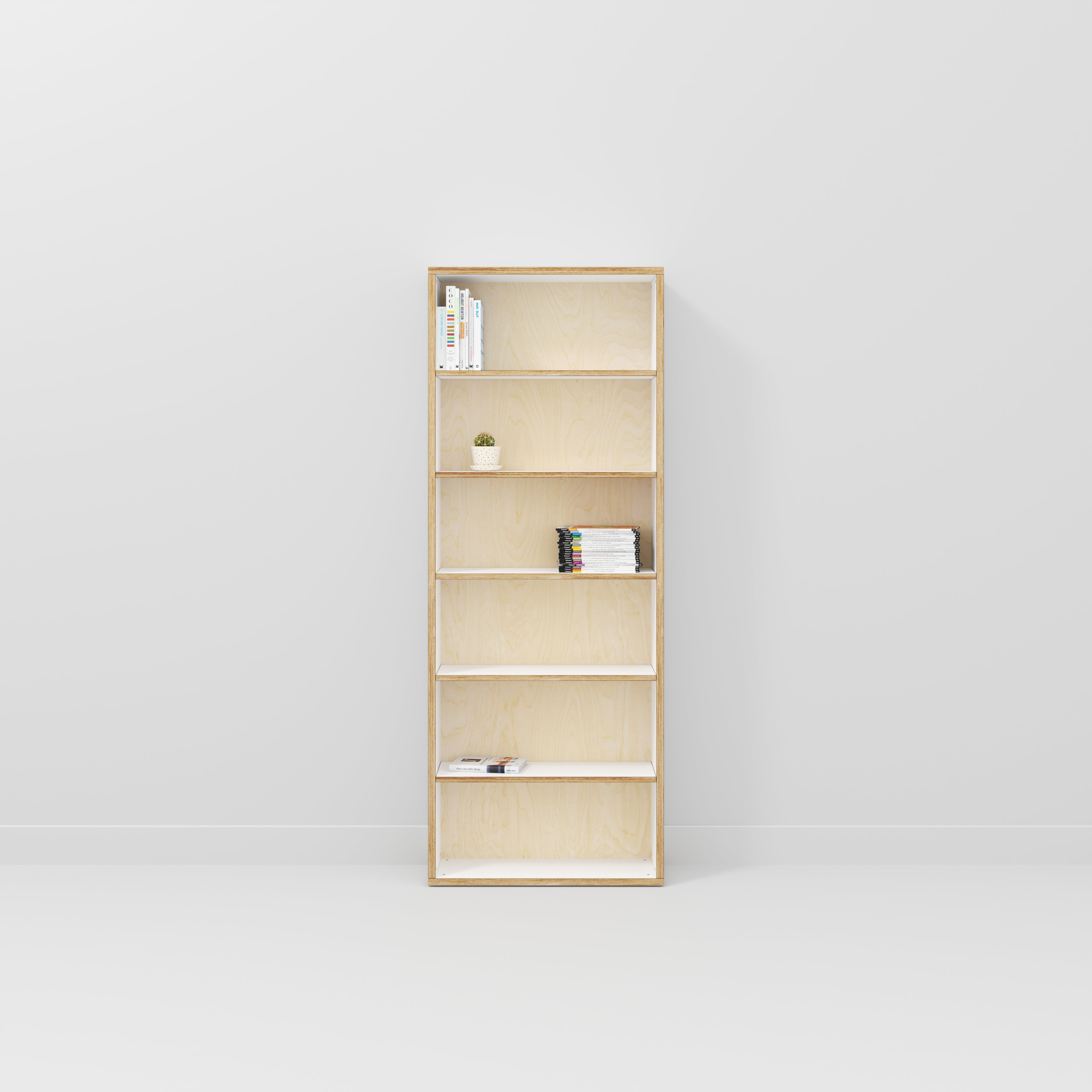 Bookshelves - Formica White - 800(w) x 300(d) x 2100(h)