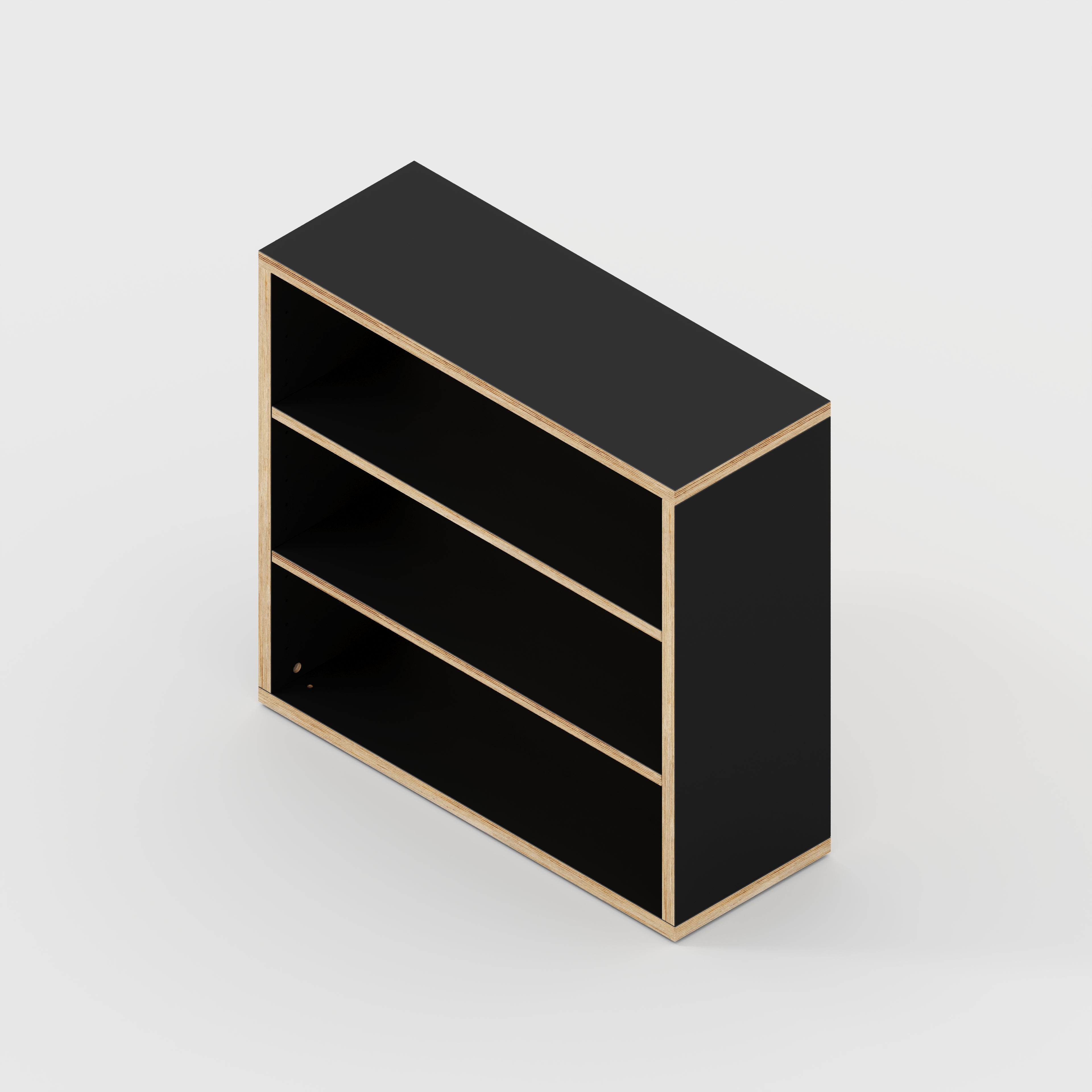 Bookshelves - Formica Diamond Black - 800(w) x 300(d) x 750(h)