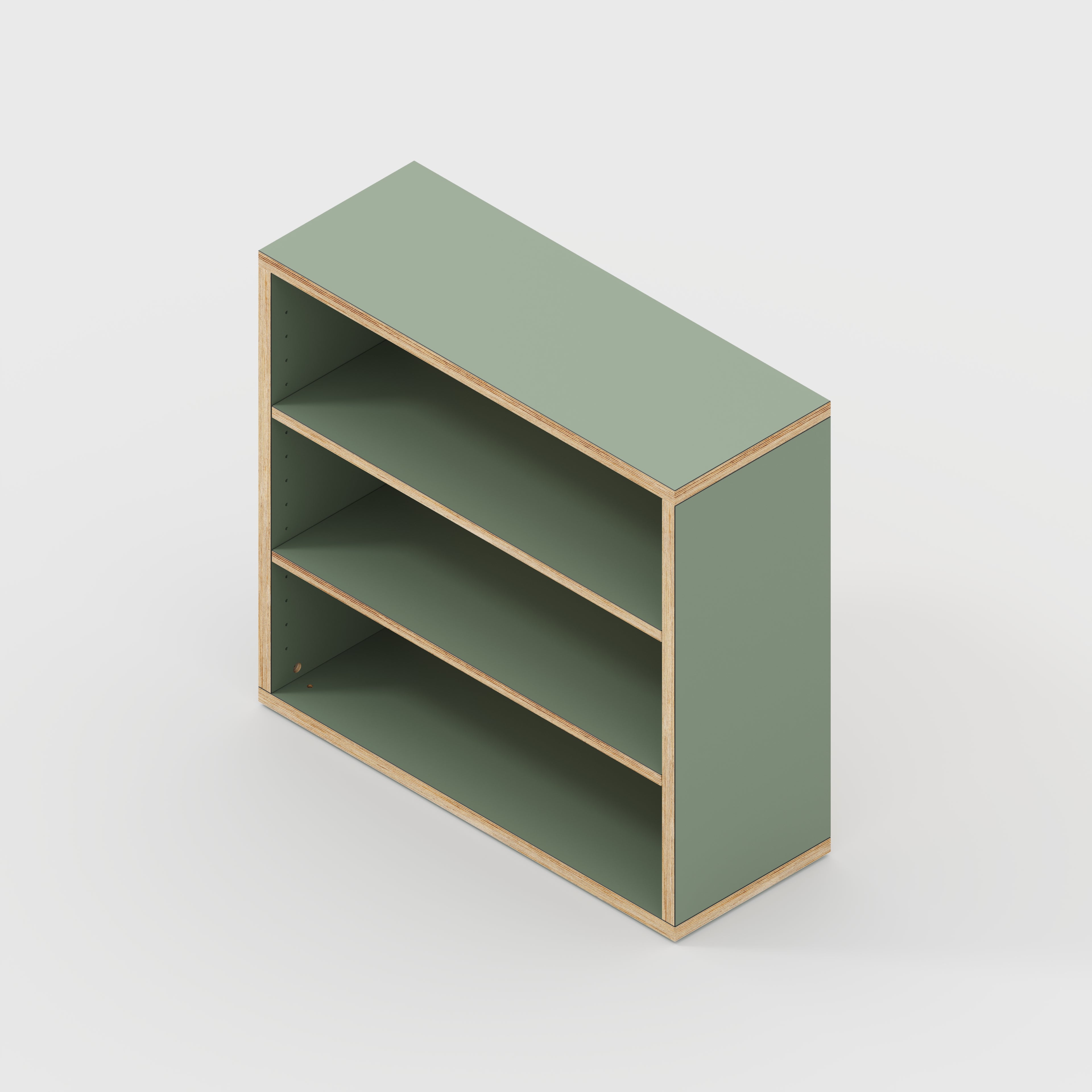 Bookshelves - Formica Green Slate - 800(w) x 300(d) x 750(h)