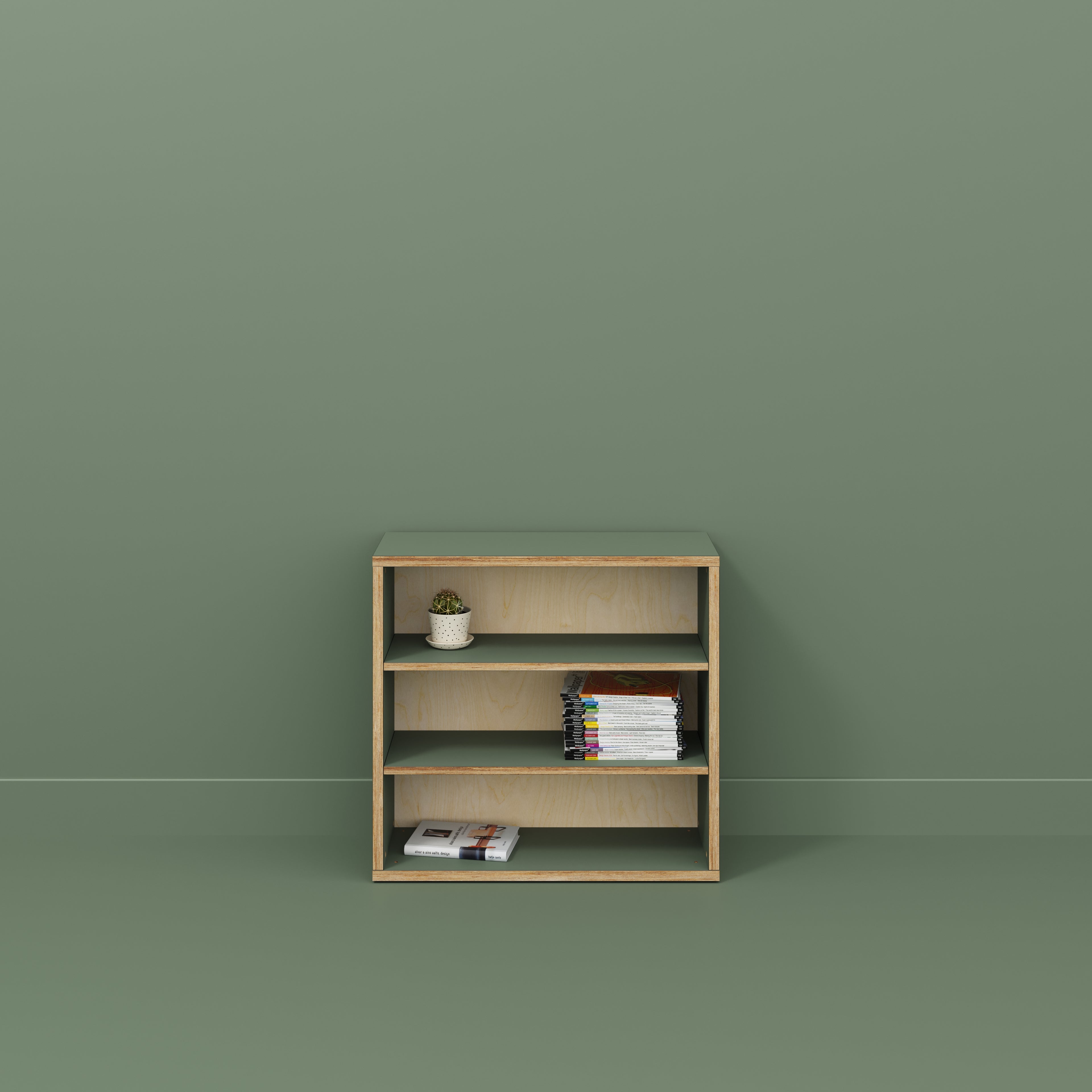 Bookshelves - Formica Green Slate - 800(w) x 300(d) x 750(h)