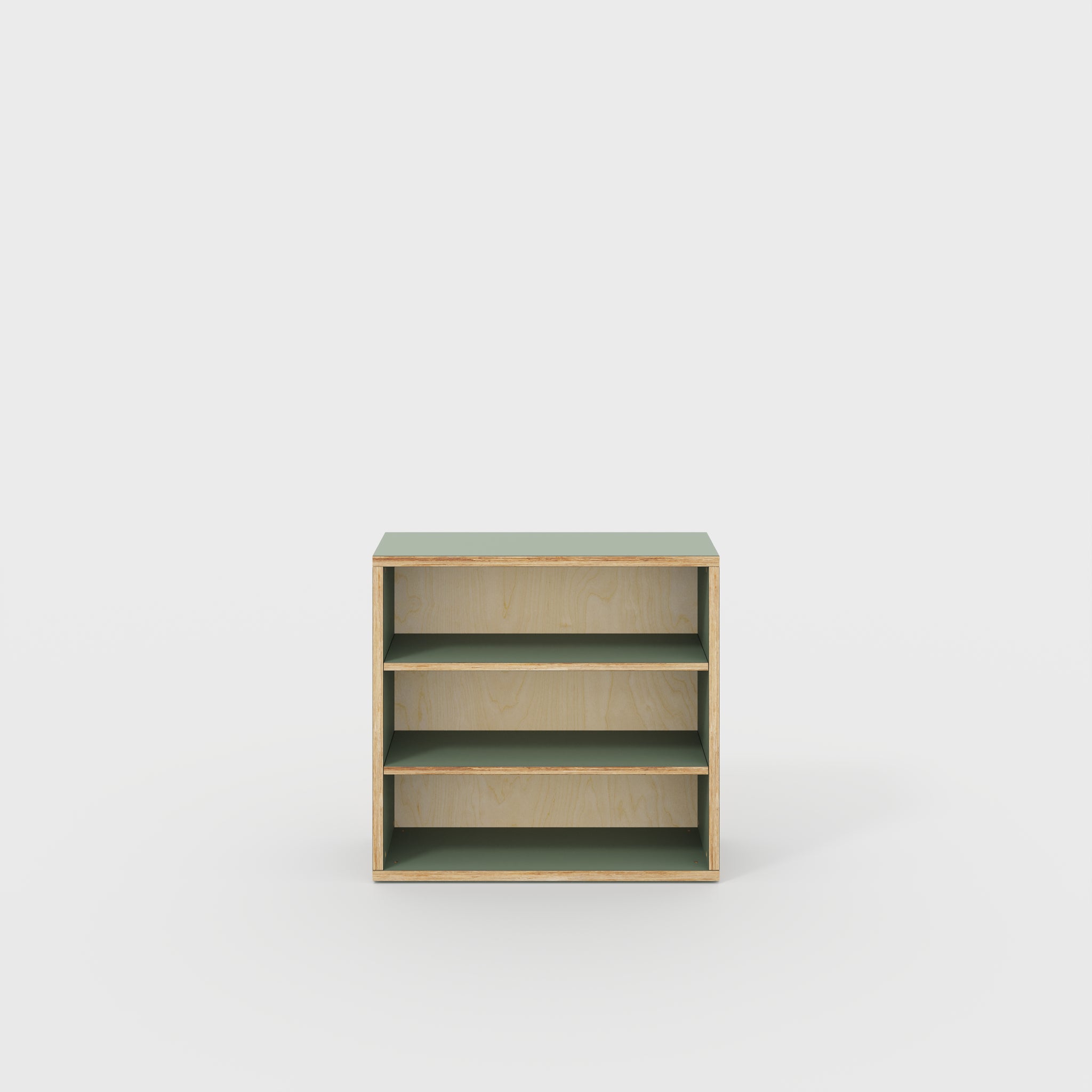 Plywood Bookshelves Formica Green Slate 800(w) x 300(d) x 750(h)