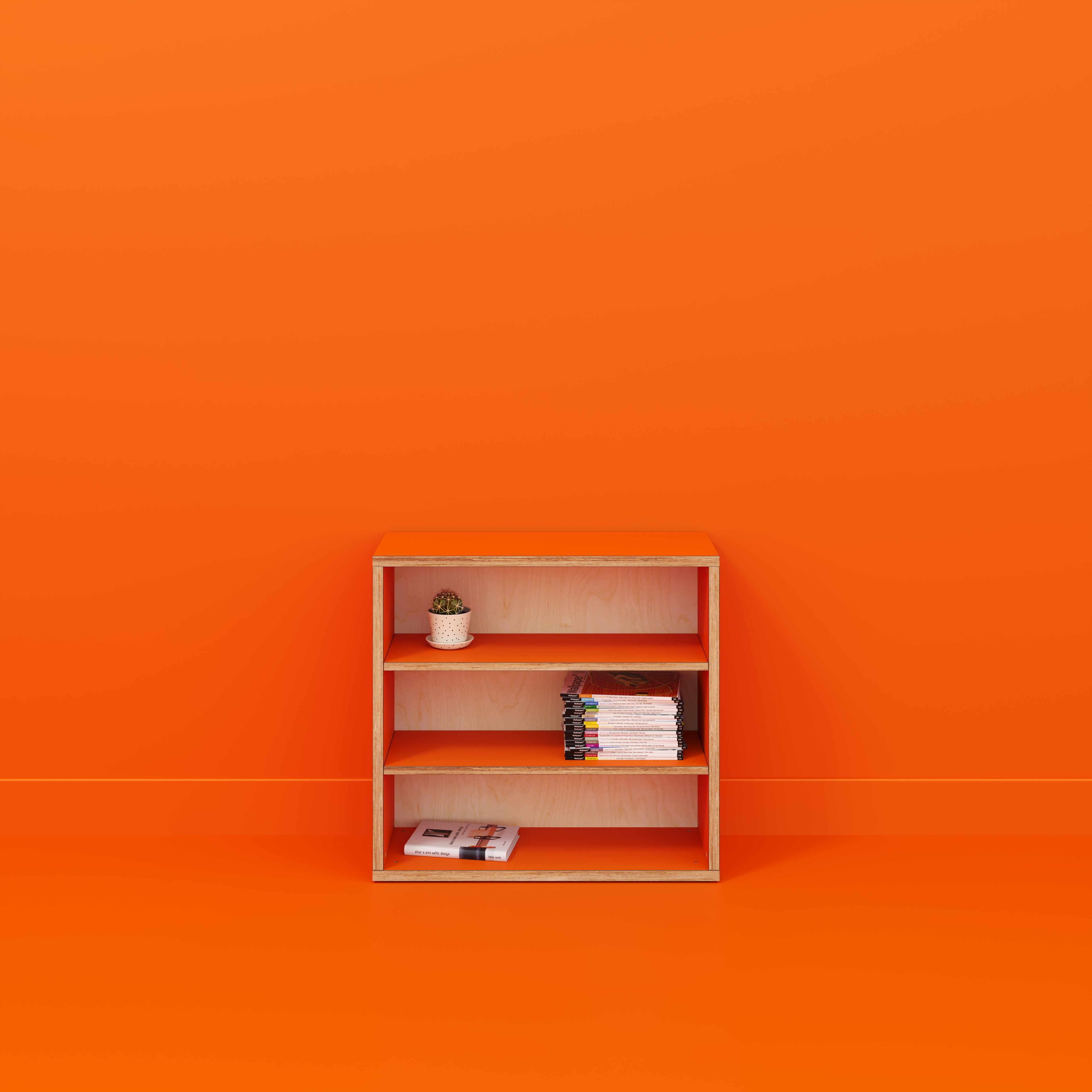 Bookshelves - Formica Levante Orange - 800(w) x 300(d) x 750(h)