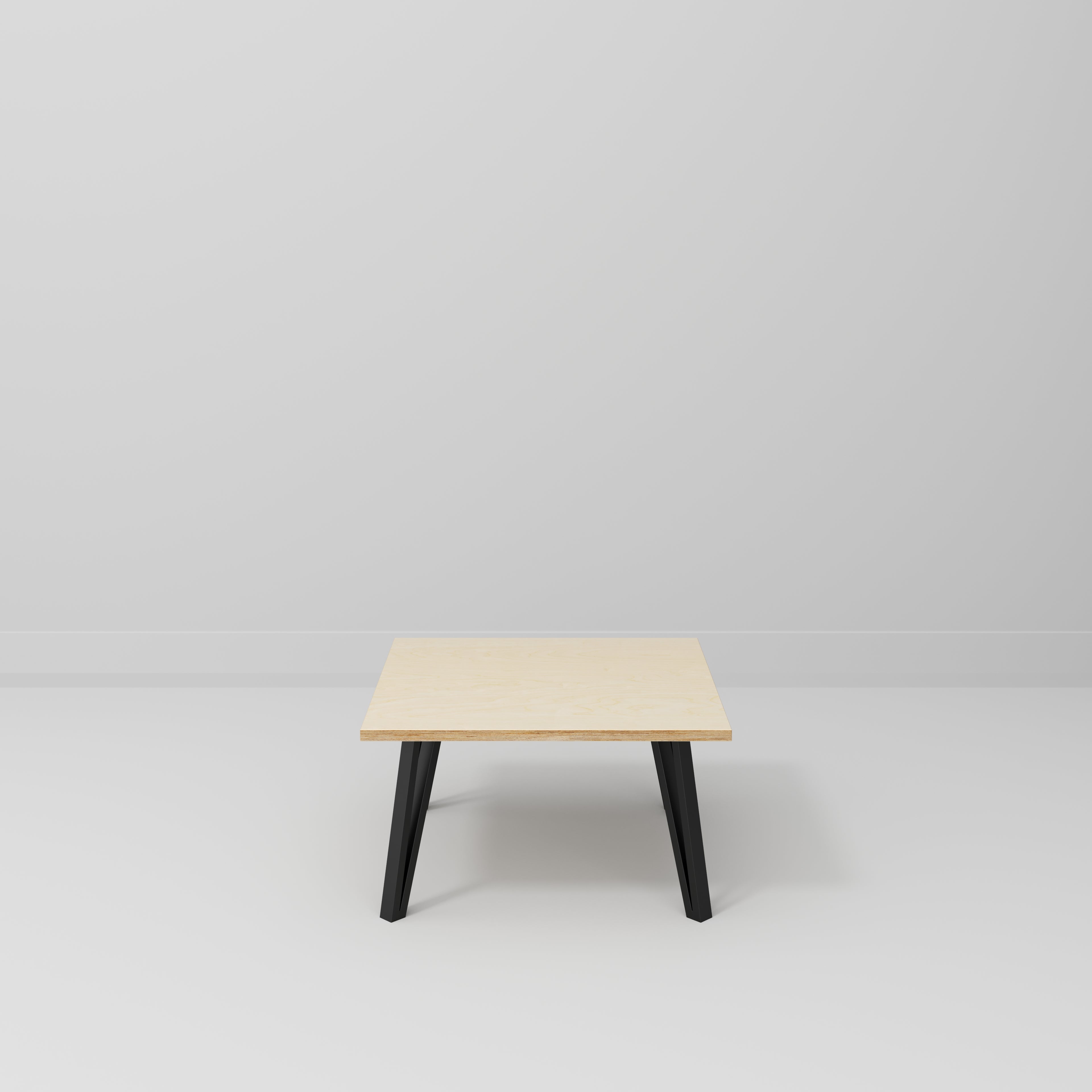 Custom Plywood Coffee Table with Box Hairpin Legs