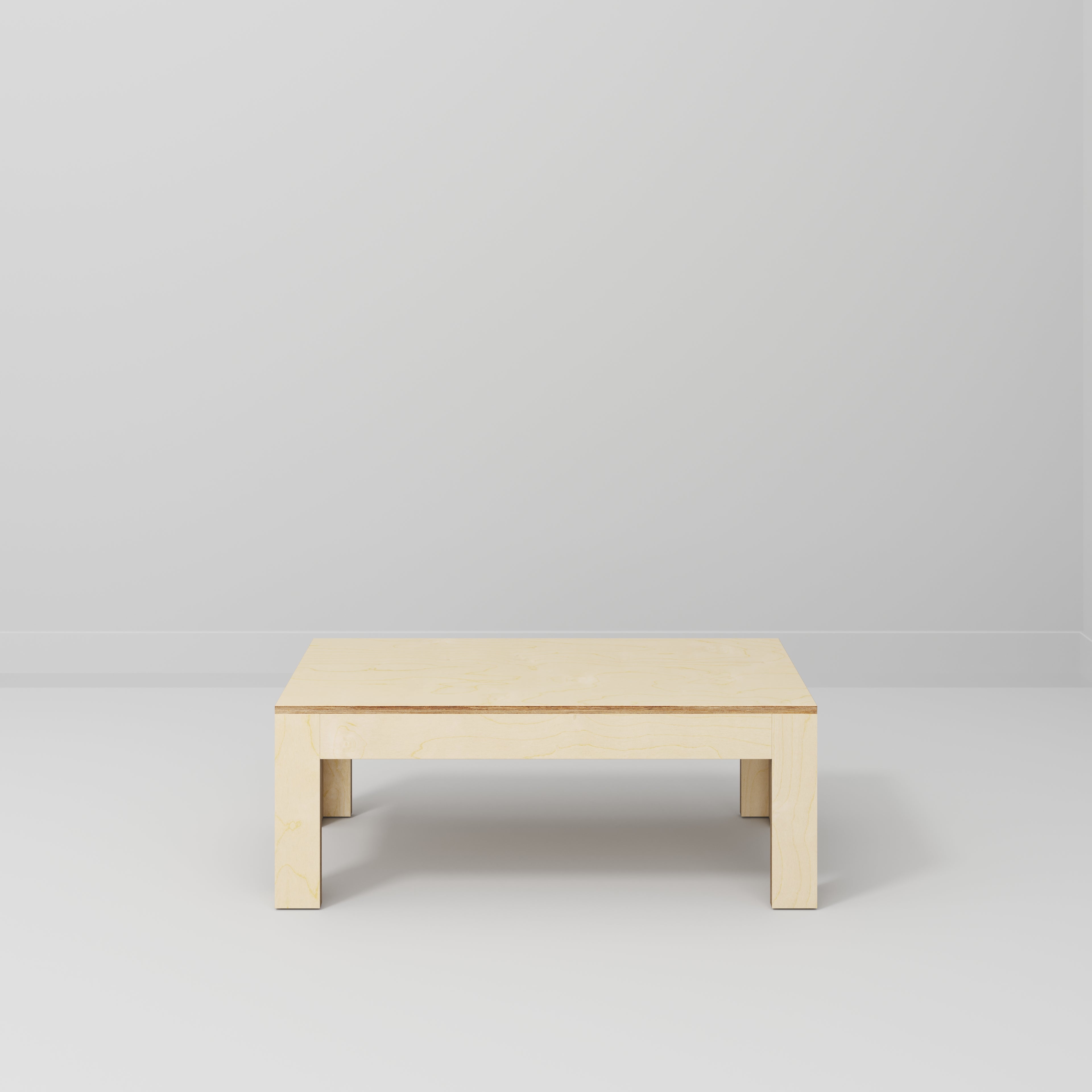 Coffee Table with Solid Frame - Plywood Birch - 1200(w) x 600(d) x 450(h)