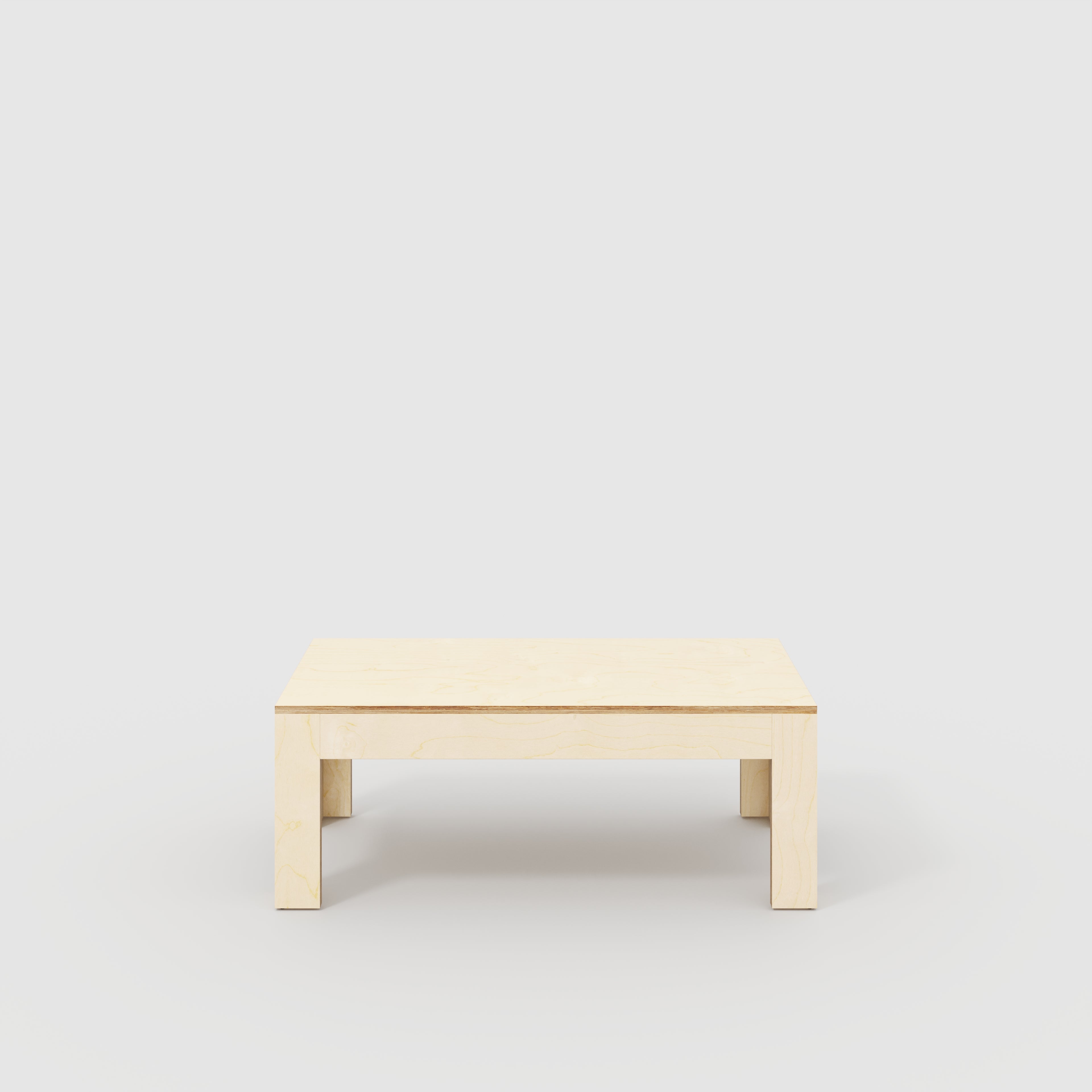 Coffee Table with Solid Frame - Plywood Birch - 1200(w) x 600(d) x 450(h)