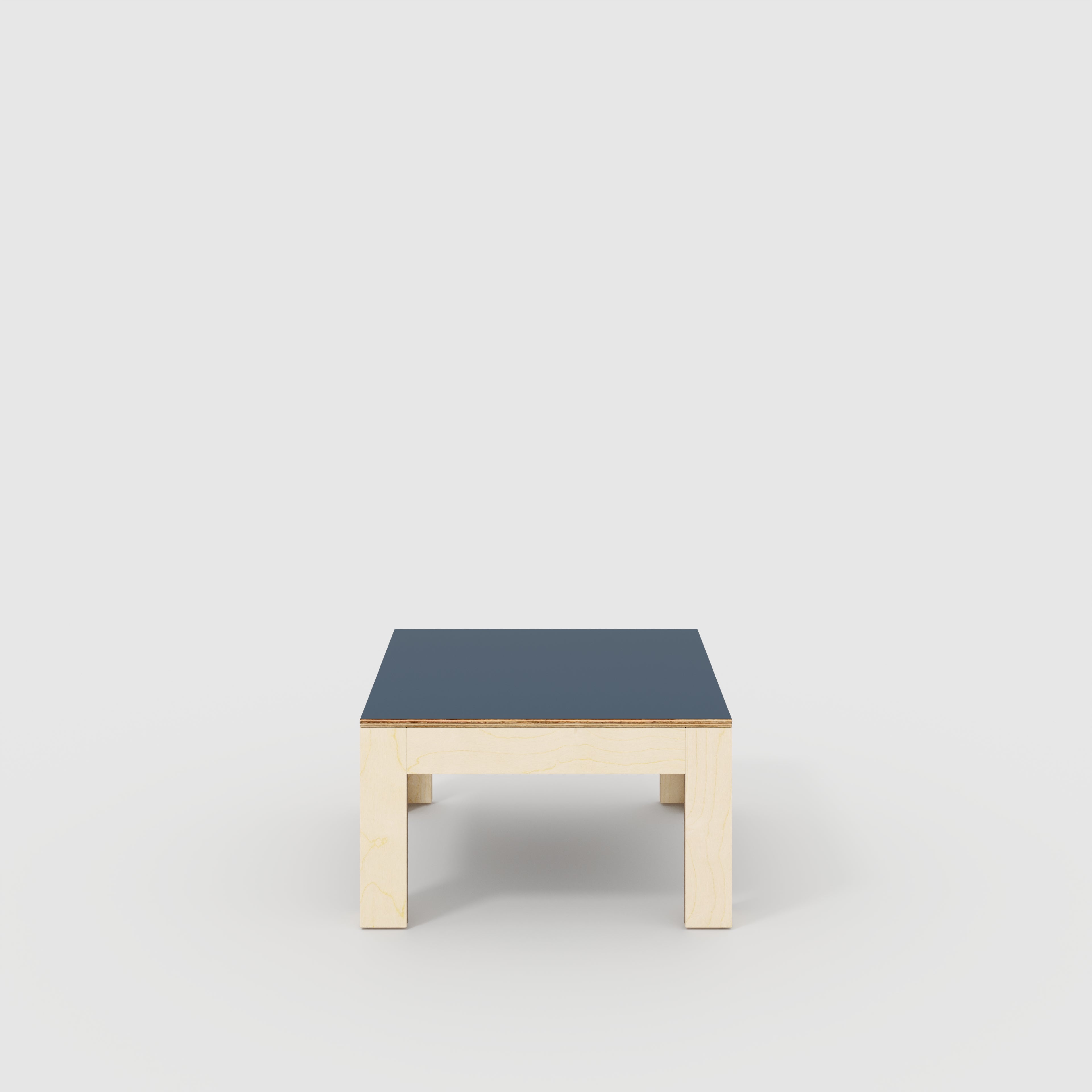 Coffee Table with Solid Frame - Formica Night Sea Blue - 800(w) x 800 ...
