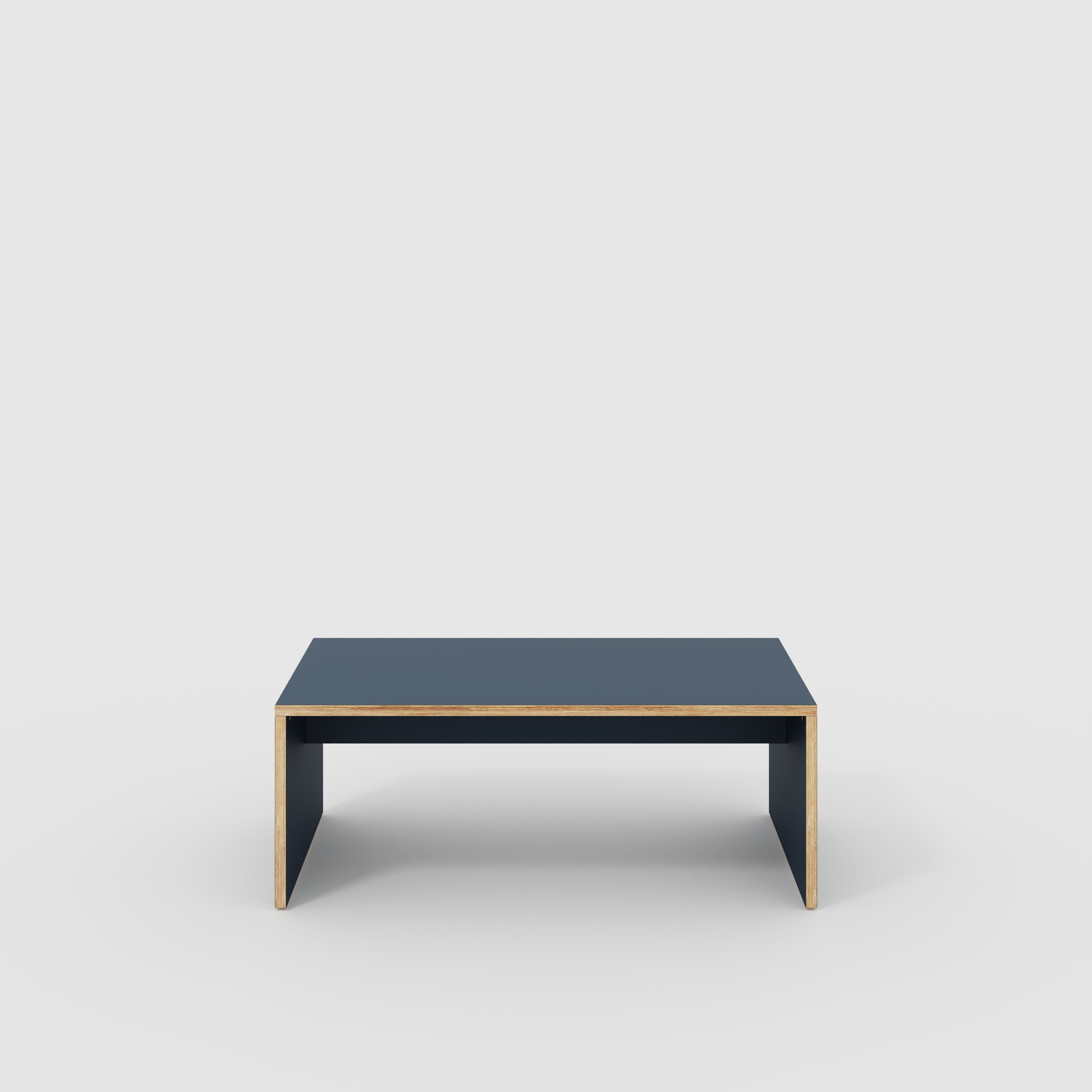 Coffee Table with Solid Sides - Formica Night Sea Blue - 1200(w) x 600(d) x 450(h)