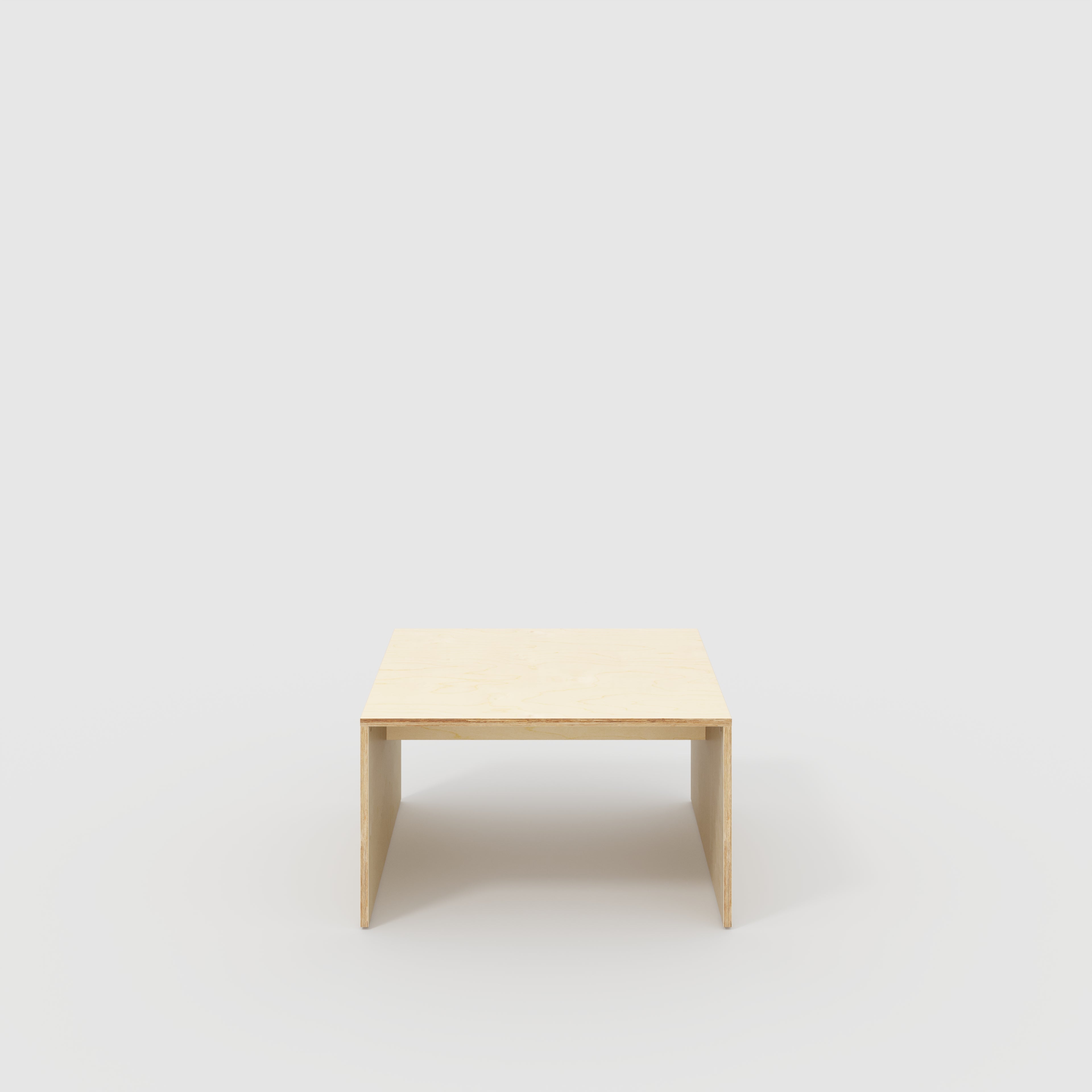 Coffee Table with Solid Sides - Plywood Birch - 800(w) x 800(d)