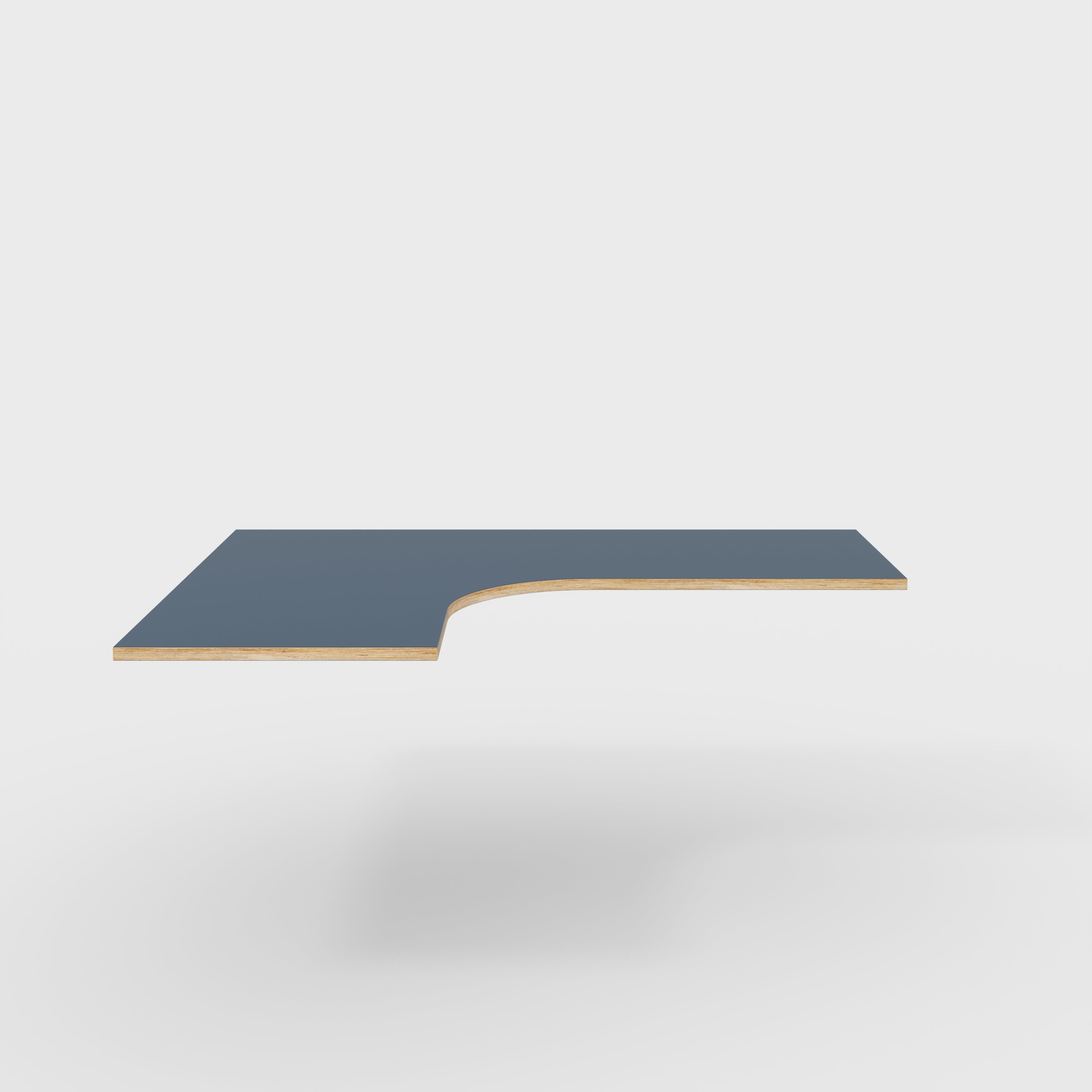 Plywood Corner Desktop - Formica Night Sea Blue - 1600(w) x 1200(d)