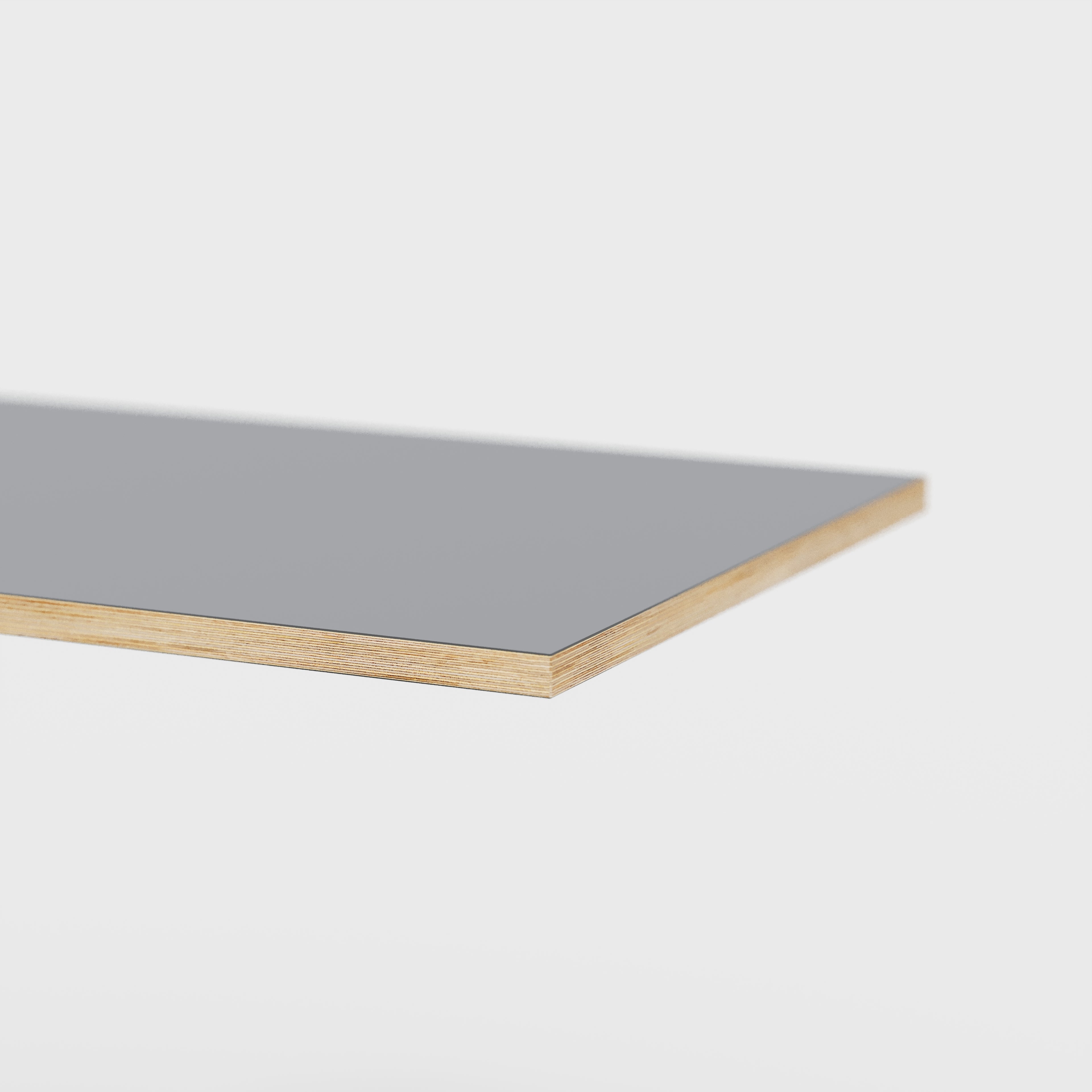 Plywood Corner Desktop - Formica Tornado Grey - 1600(w) x 1200(d)