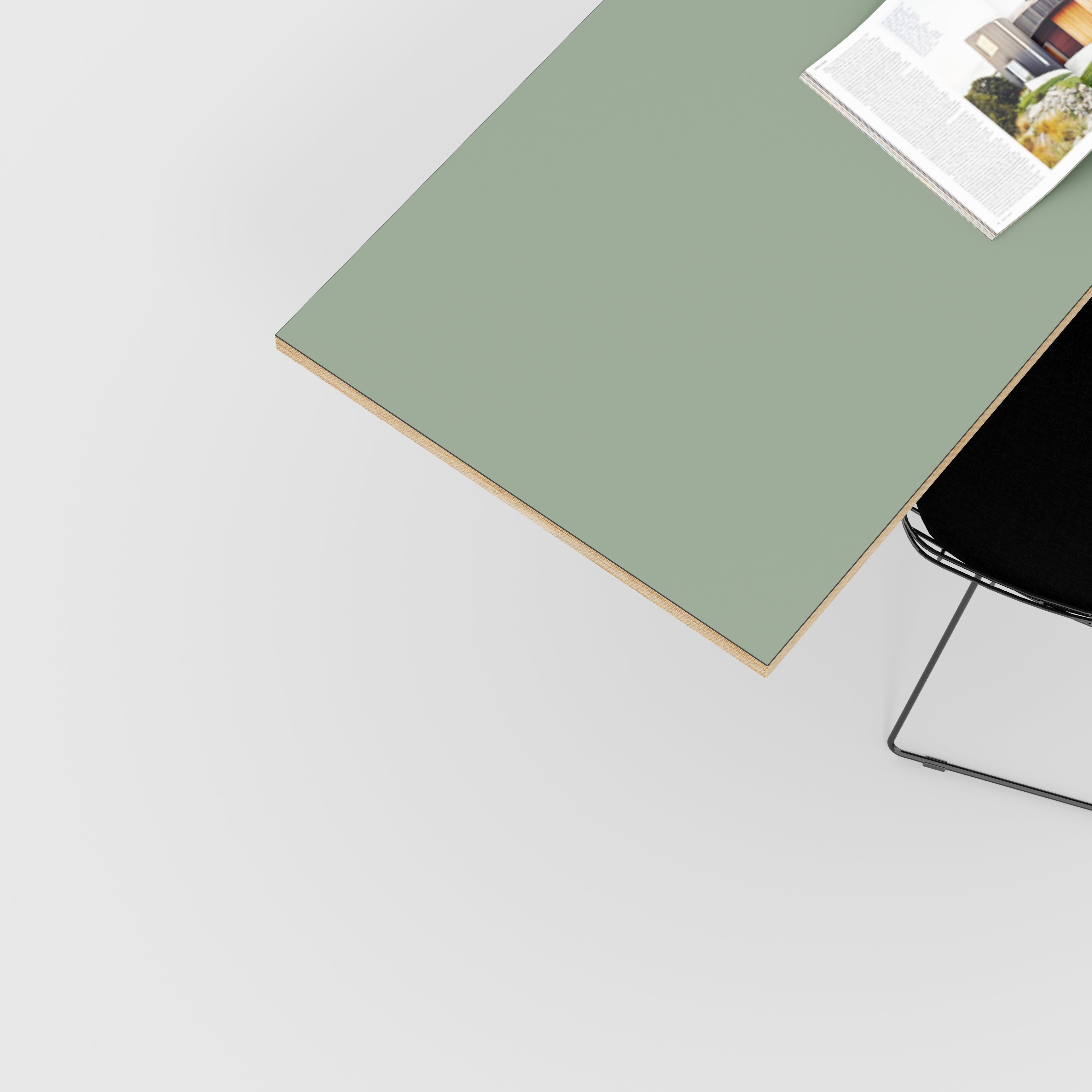 Plywood Desktop - Formica Green Slate - 1600(w) x 800(d)