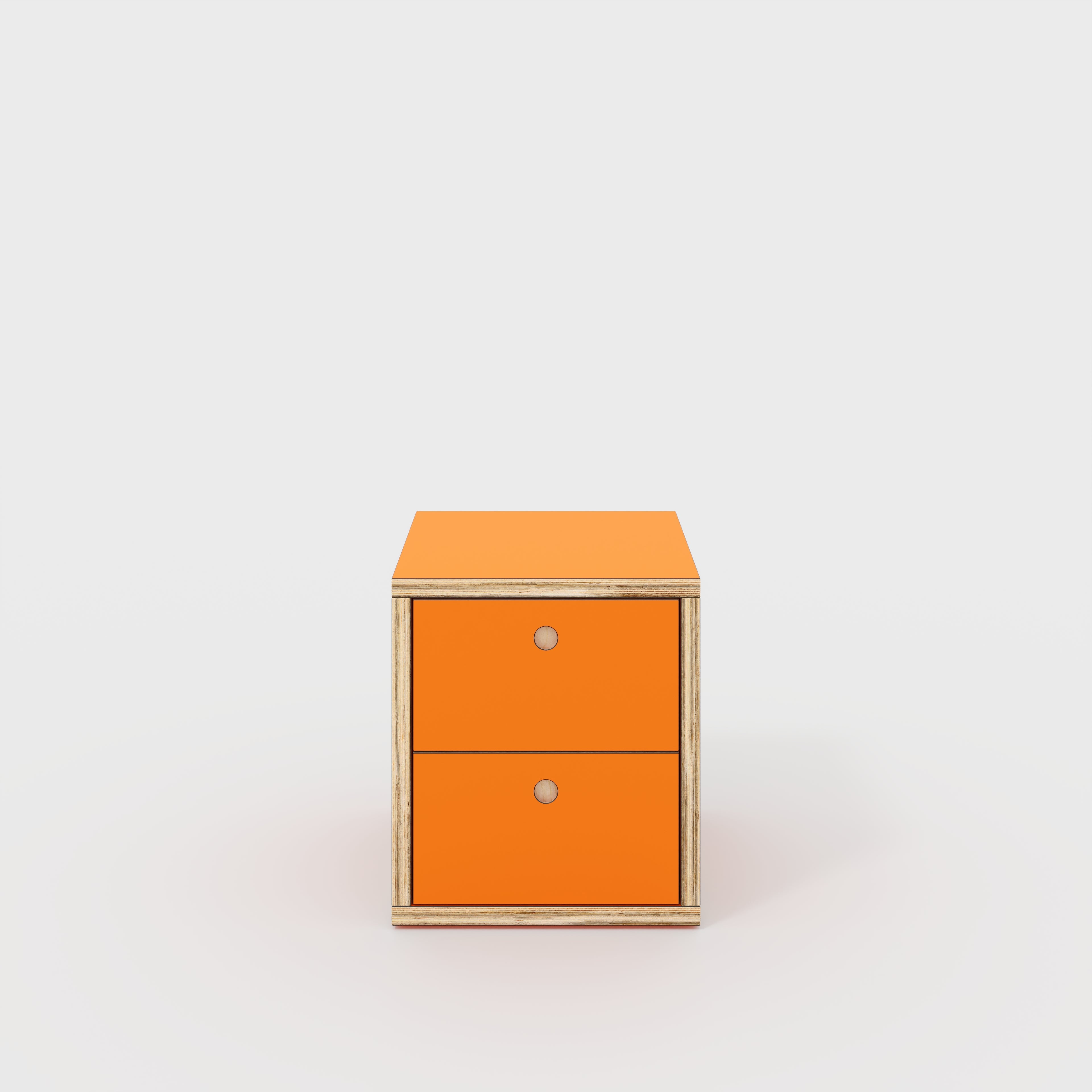 Drawer Unit - Formica Levante Orange - 400(w) x 400(d) x 450(h)