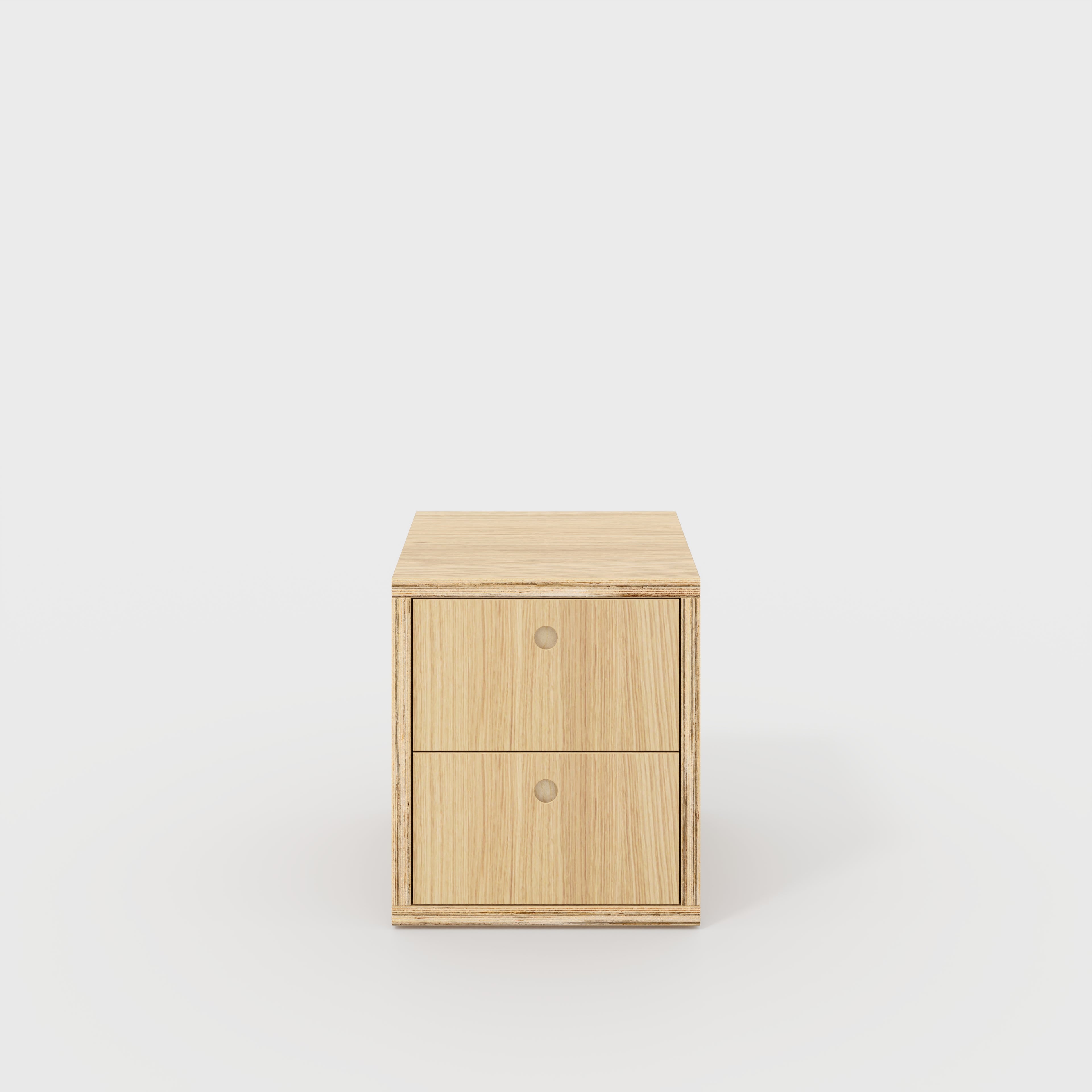 Drawer Unit - Plywood Oak - 400(w) x 400(d) x 450(h)