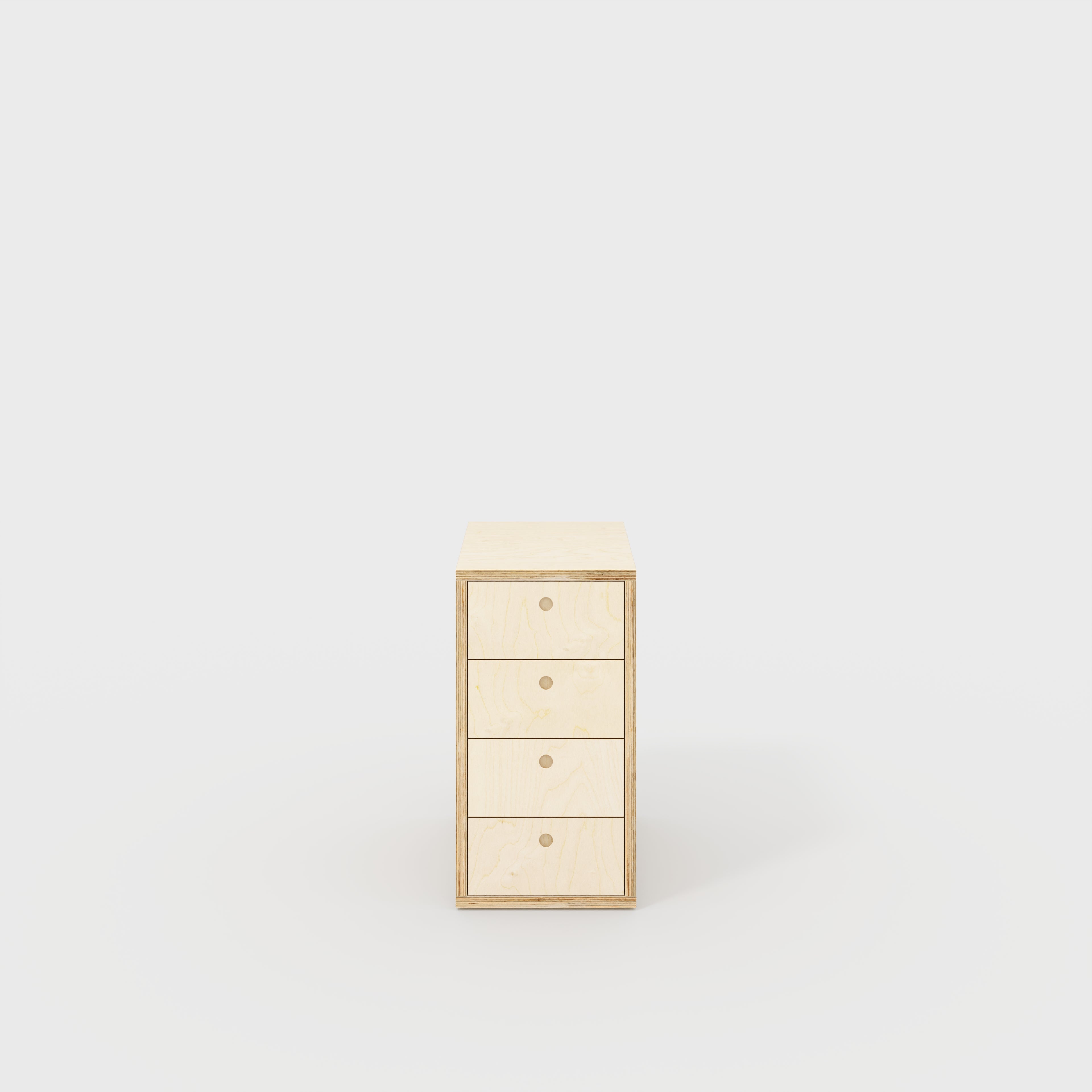 Drawer Unit - Plywood Birch - 400(w) x 600(d) x 750(h)