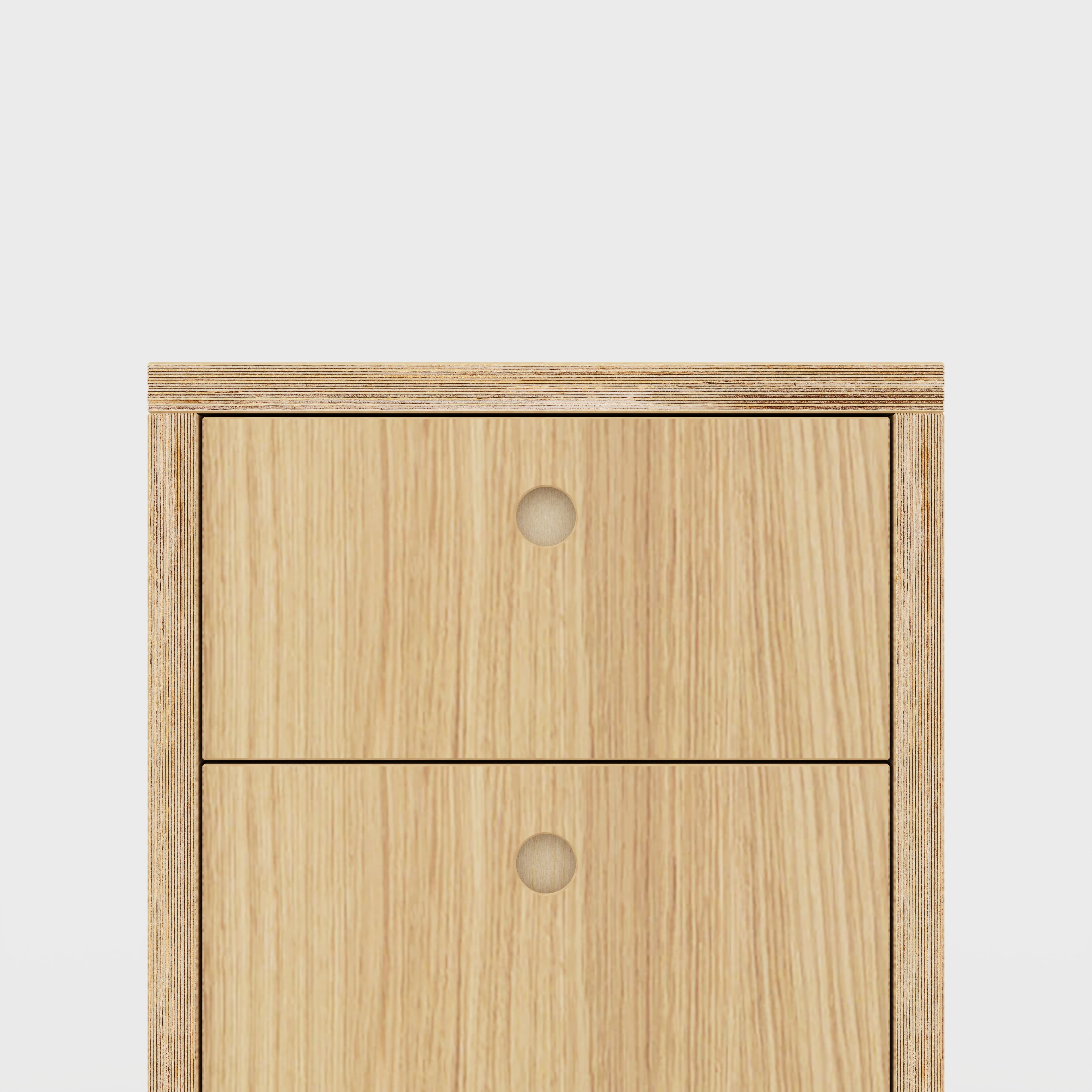 Drawer Unit - Plywood Oak - 400(w) x 400(d) x 450(h)